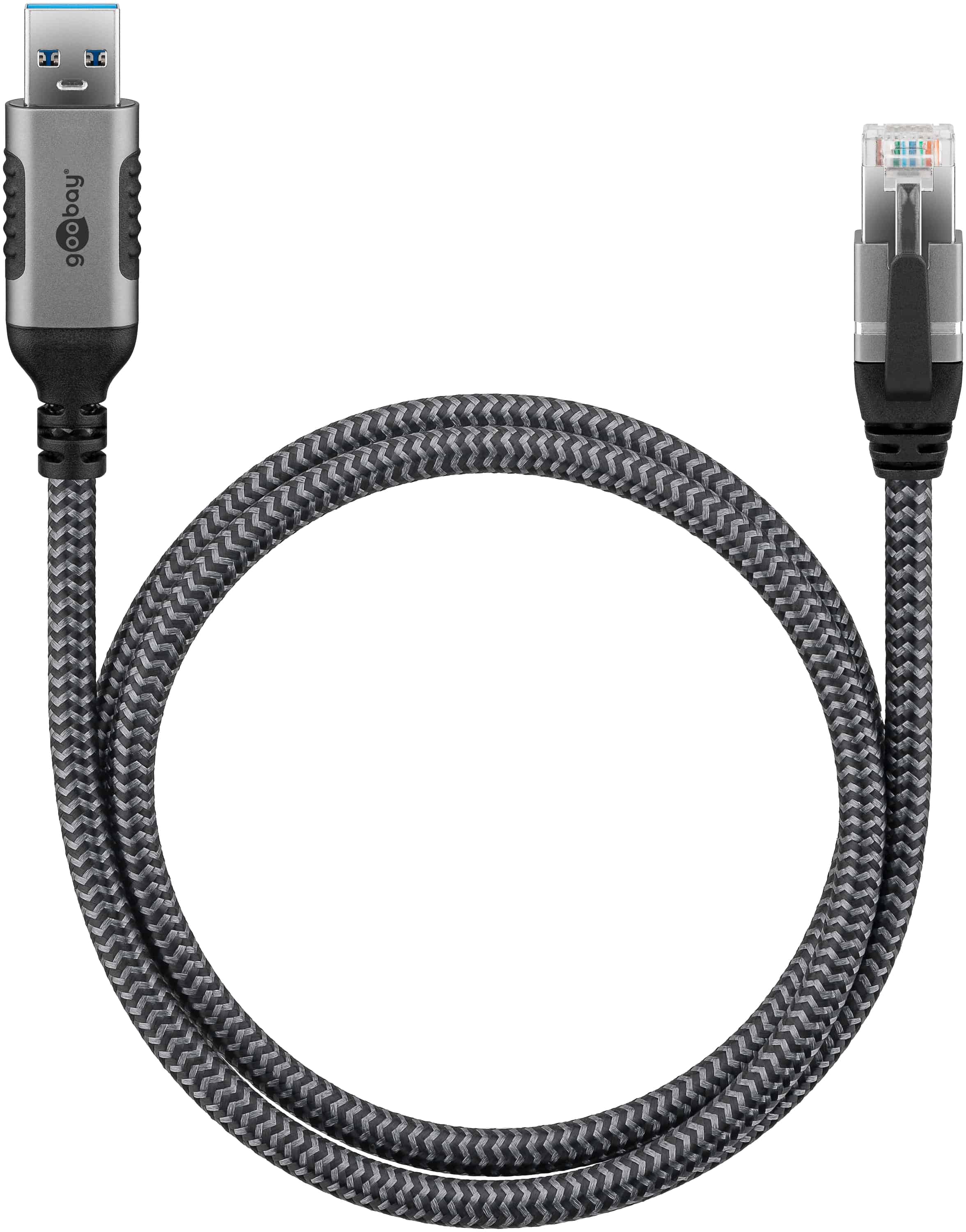 GOOBAY Ethernet-Kabel CAT6 USB-A 3.0 auf RJ45 15m