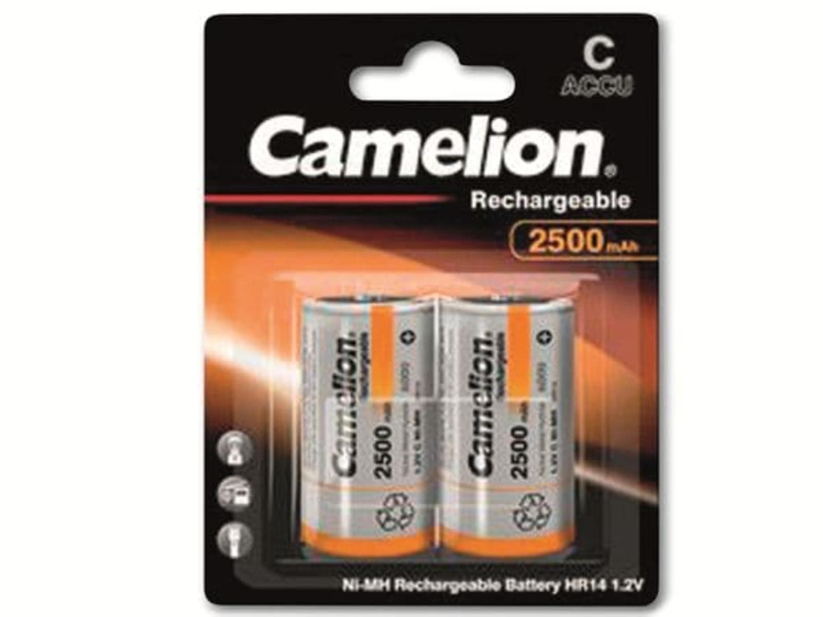 CAMELION NiMH-Baby-Akku 2500 mAh, 2 Stück