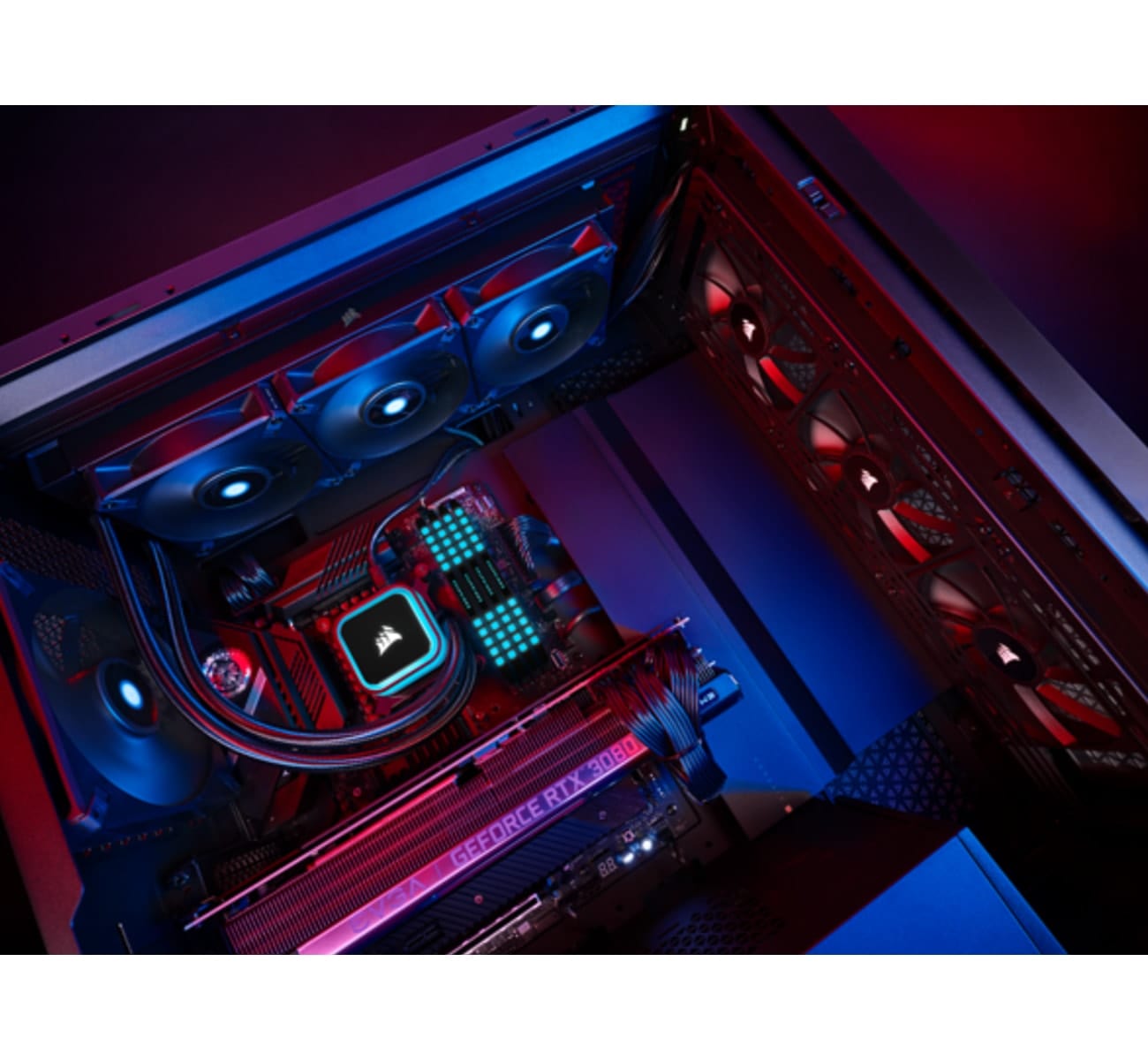CORSAIR Prozessor-Flüssigkeitskühlsystem iCUE H100i RGB ELITE