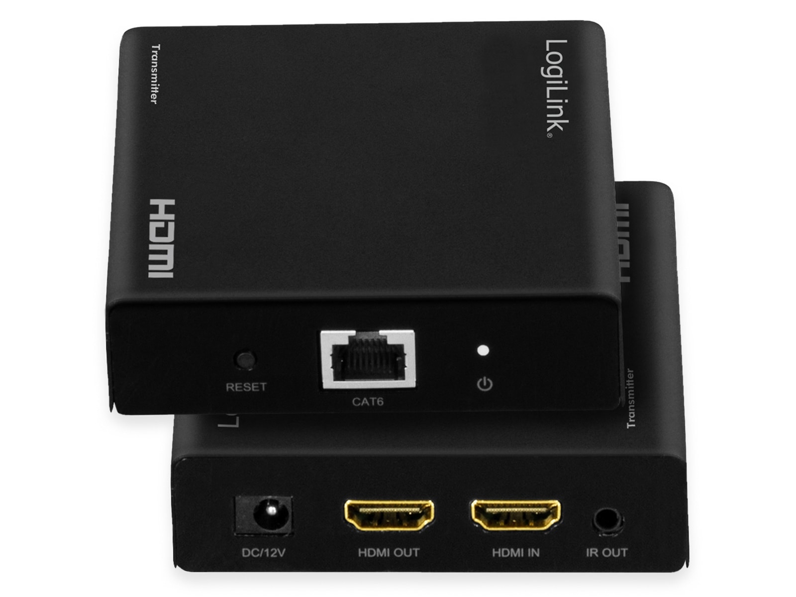 LOGILINK HDMI-Extender/Splitter-Set HD0030, over LAN, 1x2-Port, 70m, 4K/60Hz