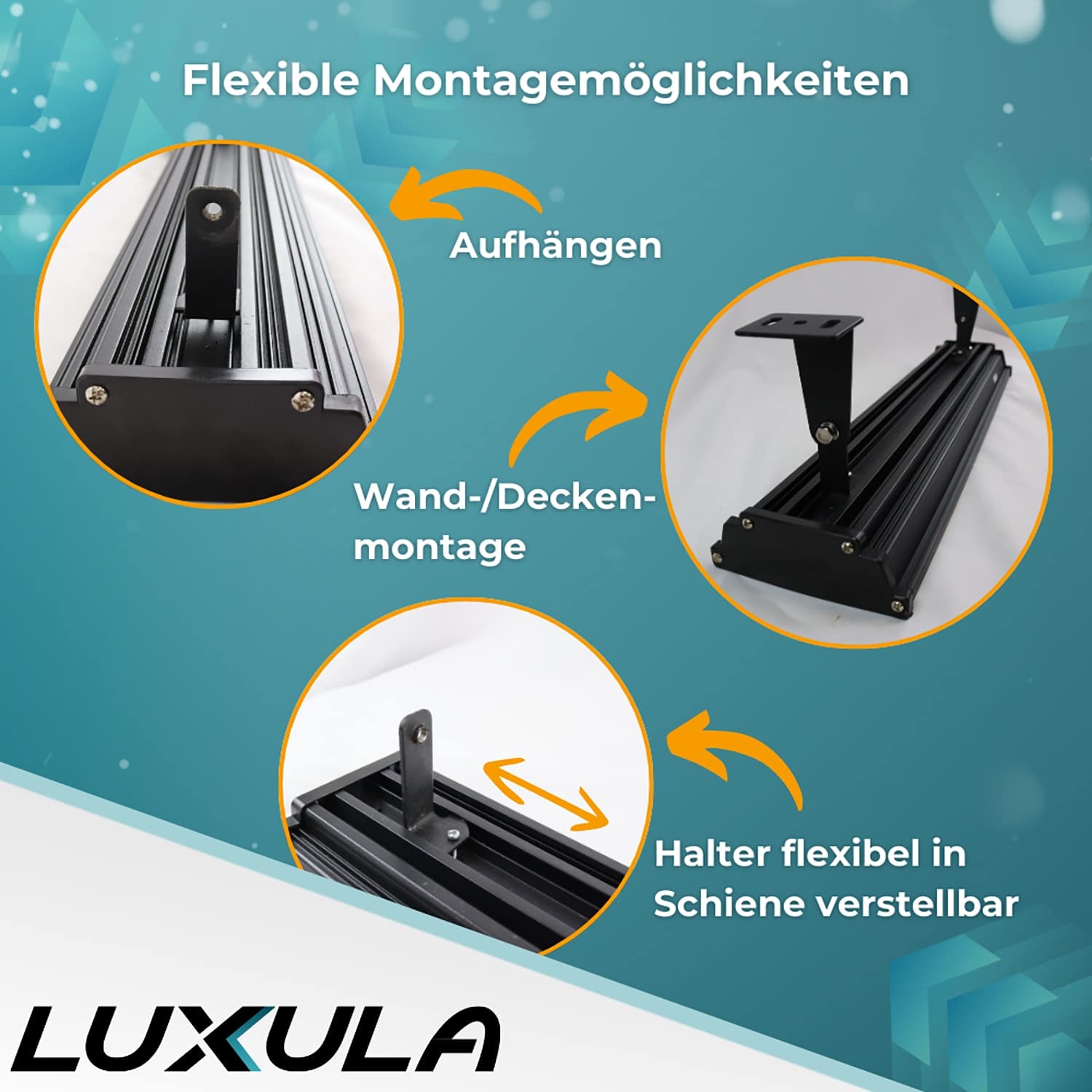 LUXULA LED-Hallenleuchte LX500140, HighBay, linear, 50W, 5000lm, 4000K