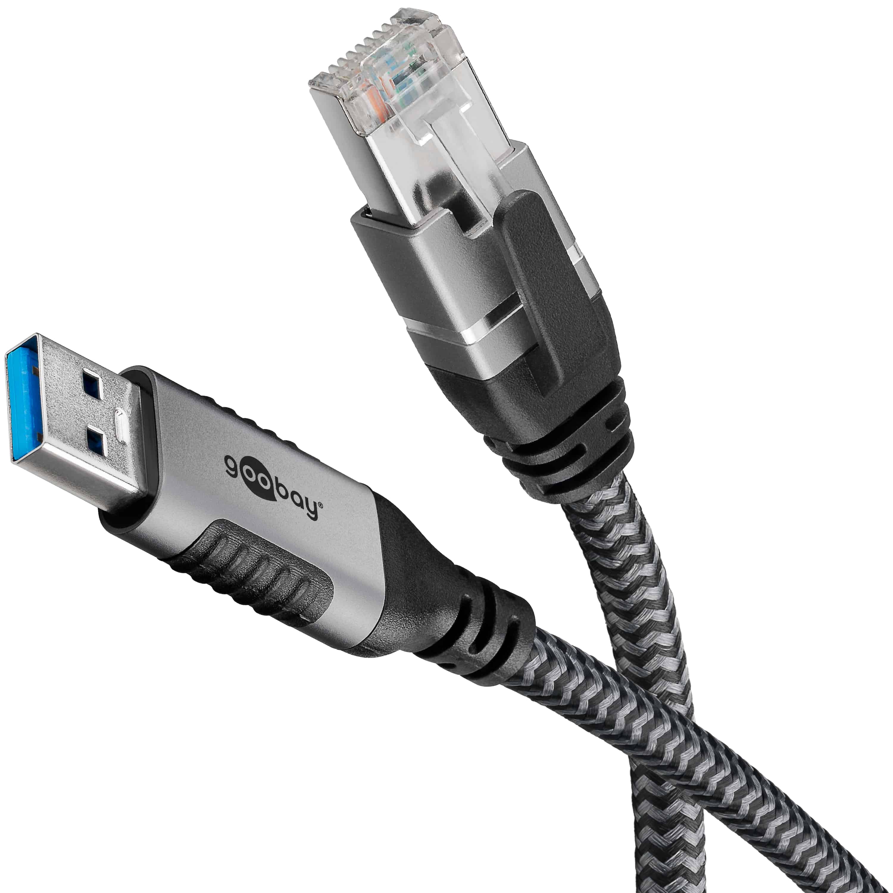 GOOBAY Ethernet-Kabel CAT6 USB-A 3.0 auf RJ45 5m