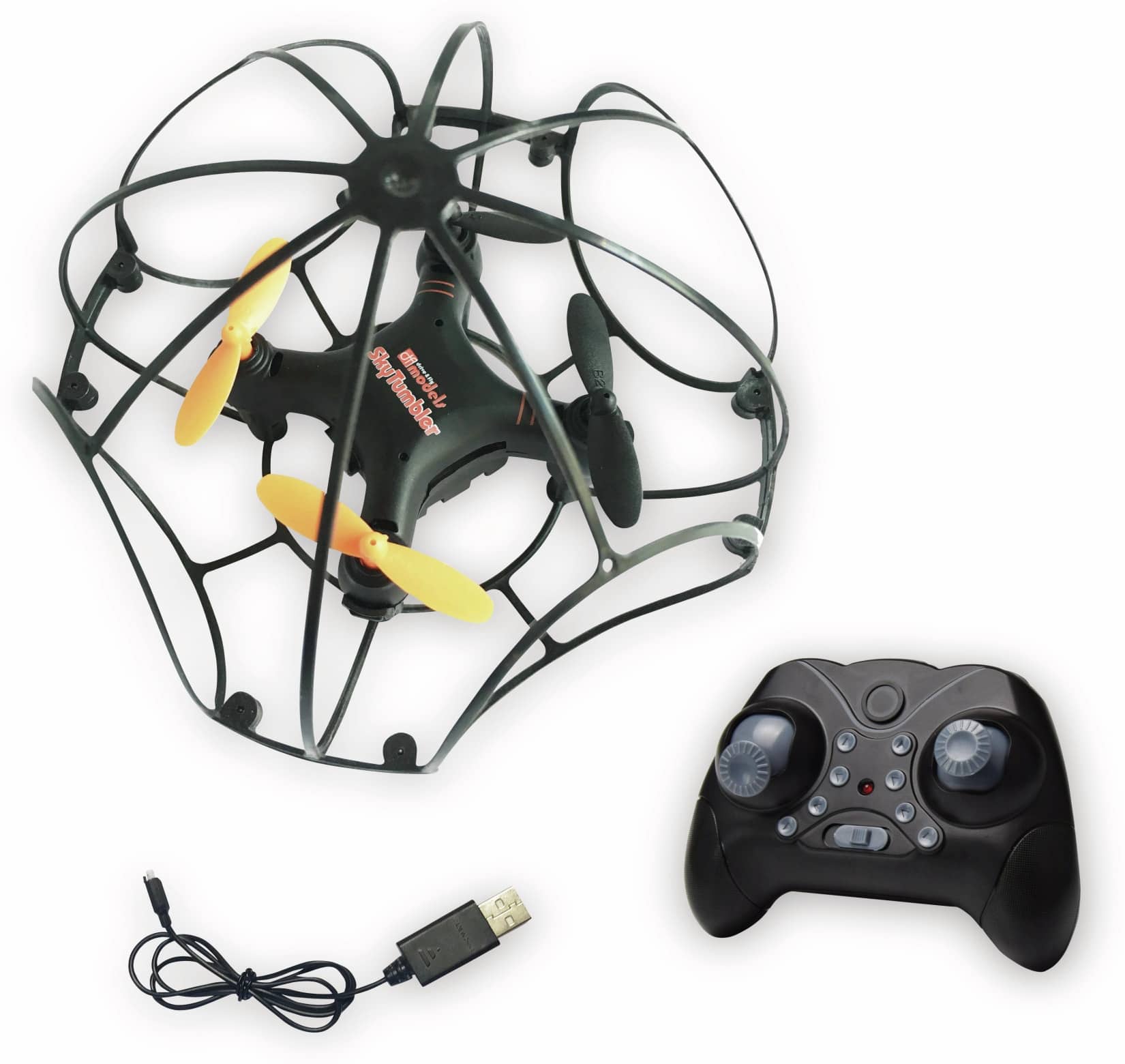 DF MODELS SkyTumbler Quadcopter, Indoor-Cage-Drone