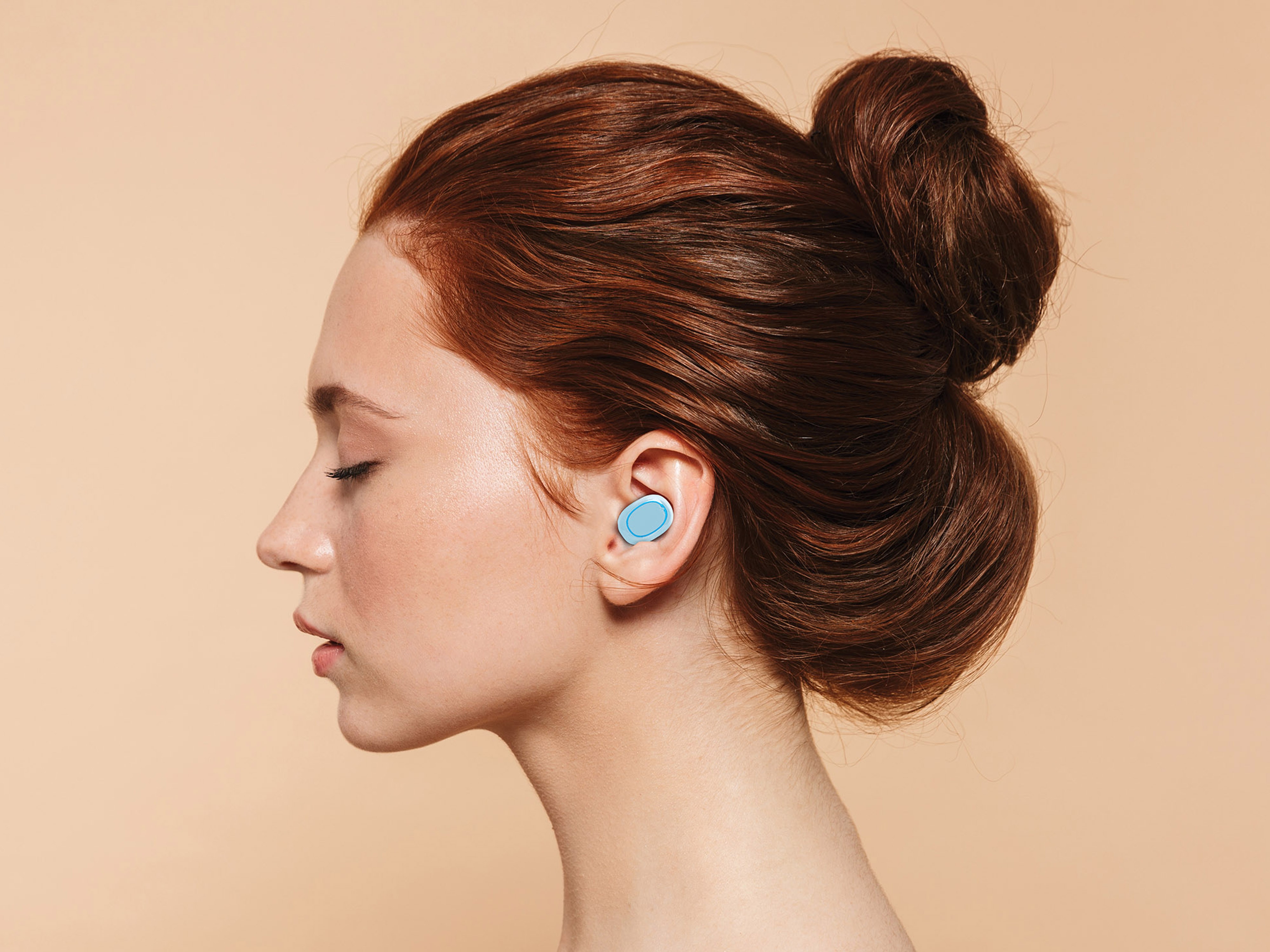 MANHATTAN In-Ear Ohrhörer WT-203, Bluetooth, blau