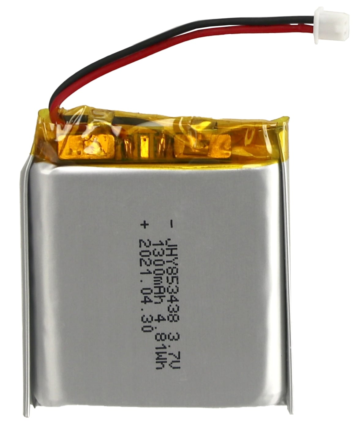 Lipo-Akku, JHY853438, 3,7V, 1,3Ah, 5 Stück