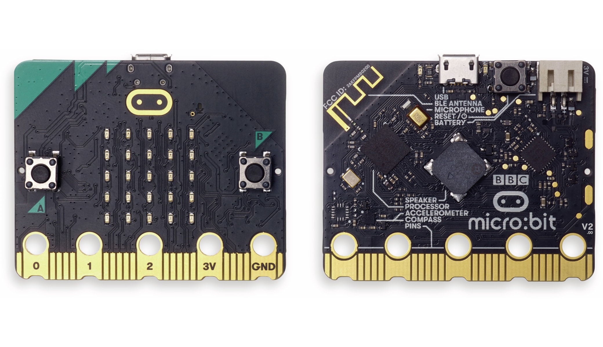 BBC MICRO:BIT Micro:bit, BBC Micro Bit 2 Go Set, MicroBit2GoBoxed