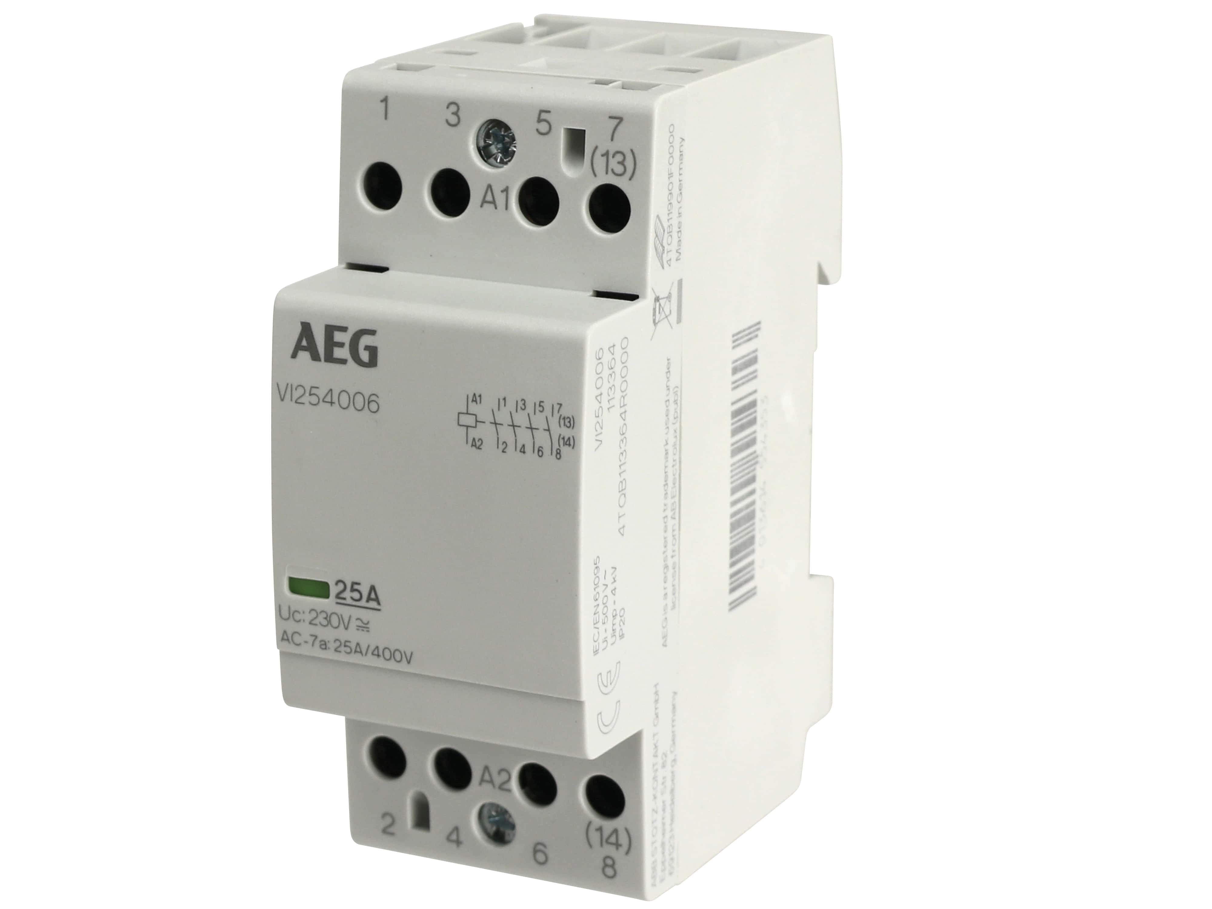 AEG, Installationsschütz, VI25006, 230V~, 25A, 4 Schließer