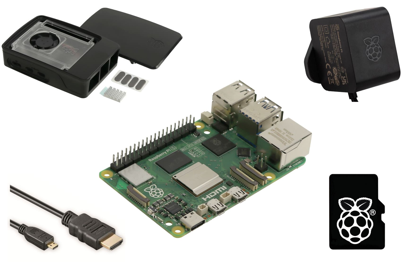 RASPBERRY PI 5 Starter-Set, 8 GB, schwarz