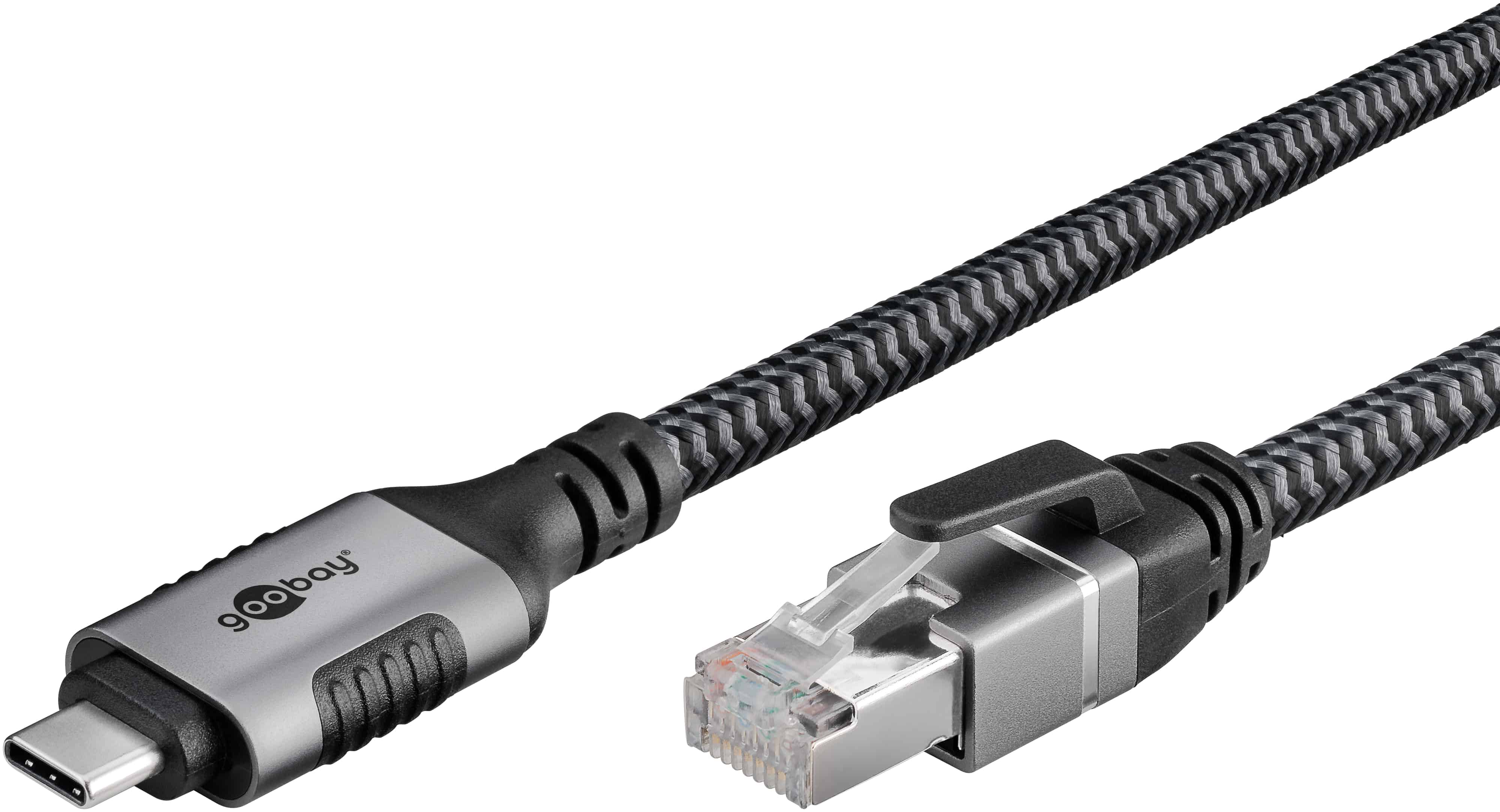 GOOBAY Ethernet-Kabel CAT6 USB-AC 3.1 auf RJ45 15m