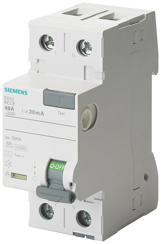 SIEMENS Fehlerstrom-Schutzschalter 5SV3312-3, 25 A