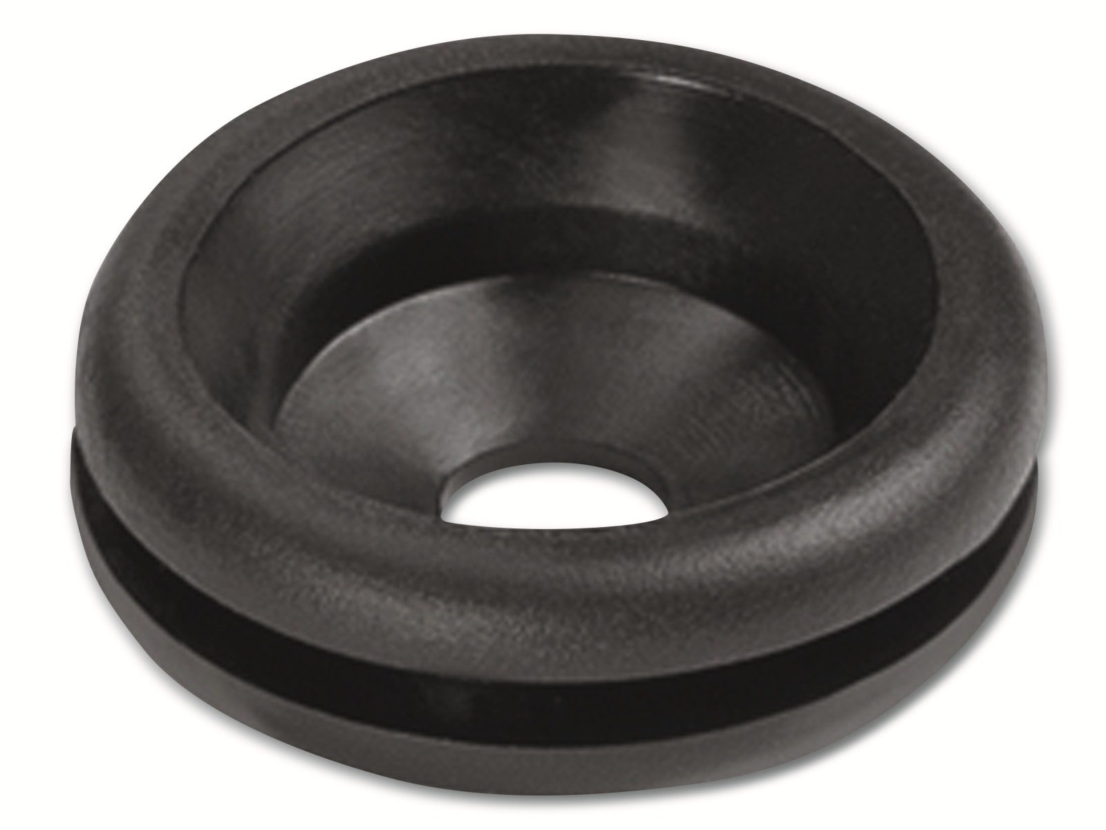 HELLERMANNTYTON Durchführungstülle, 633-04020, Schwarz, PVC, ∅ 6 mm, 1 Stück