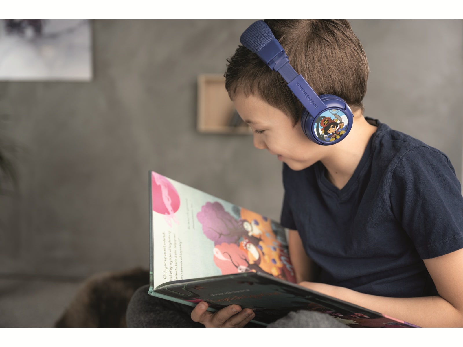 ONANOFF Bluetooth On-Ear Kopfhörer BuddyPhones Play+, für Kinder, blau