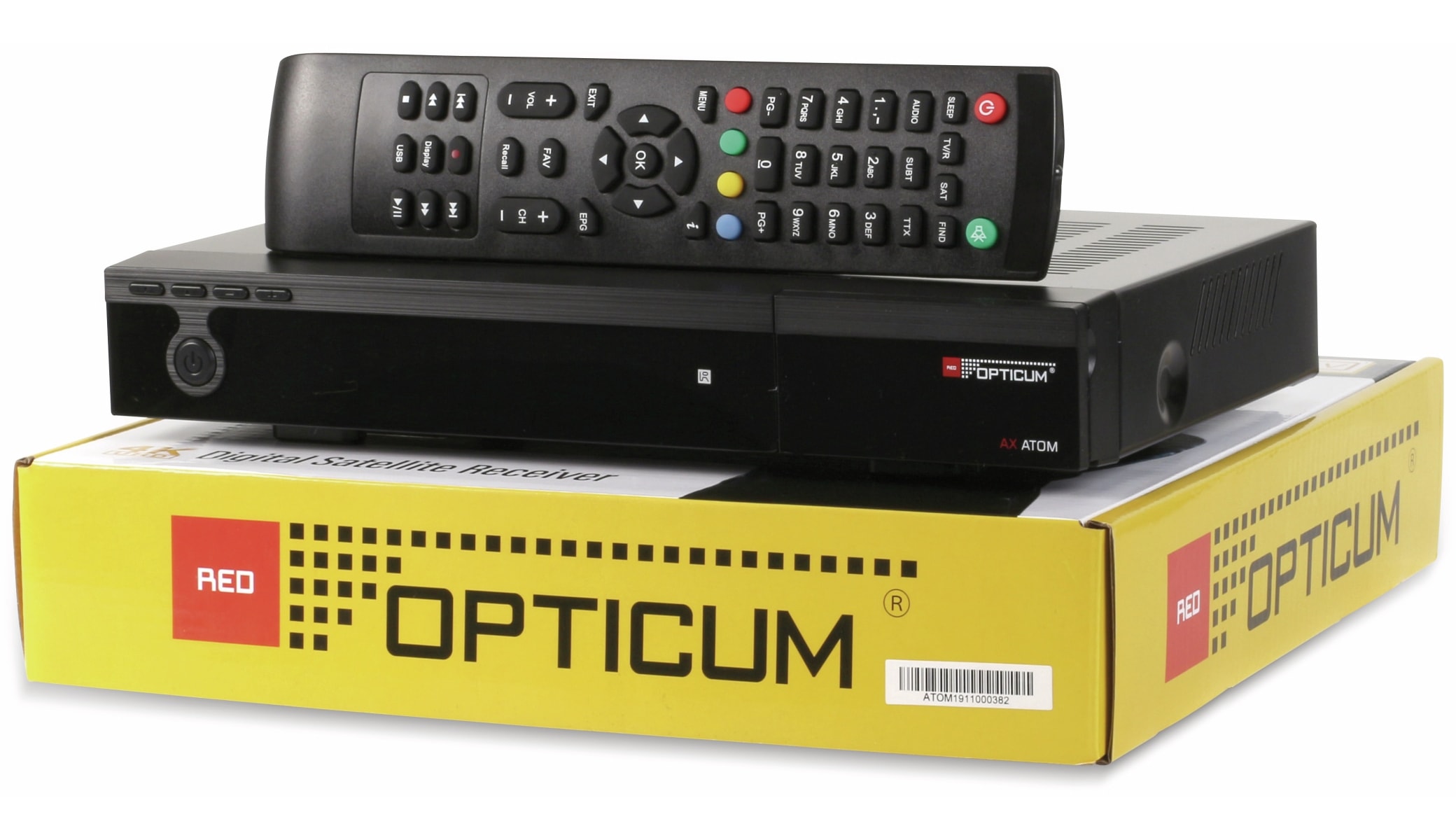 Red Opticum DVB-S2 HDTV-Receiver 4K, AX ATOM