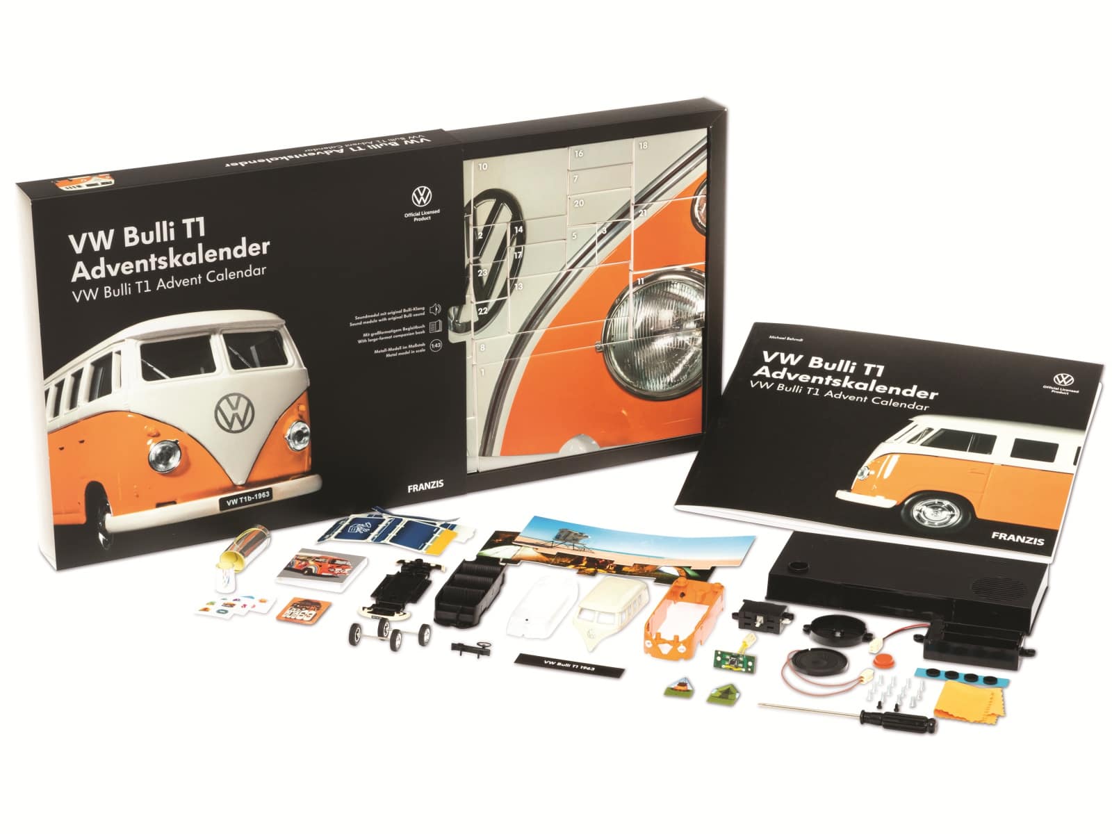 FRANZIS Adventskalender, 55134, VW Bulli T1 Adventskalender