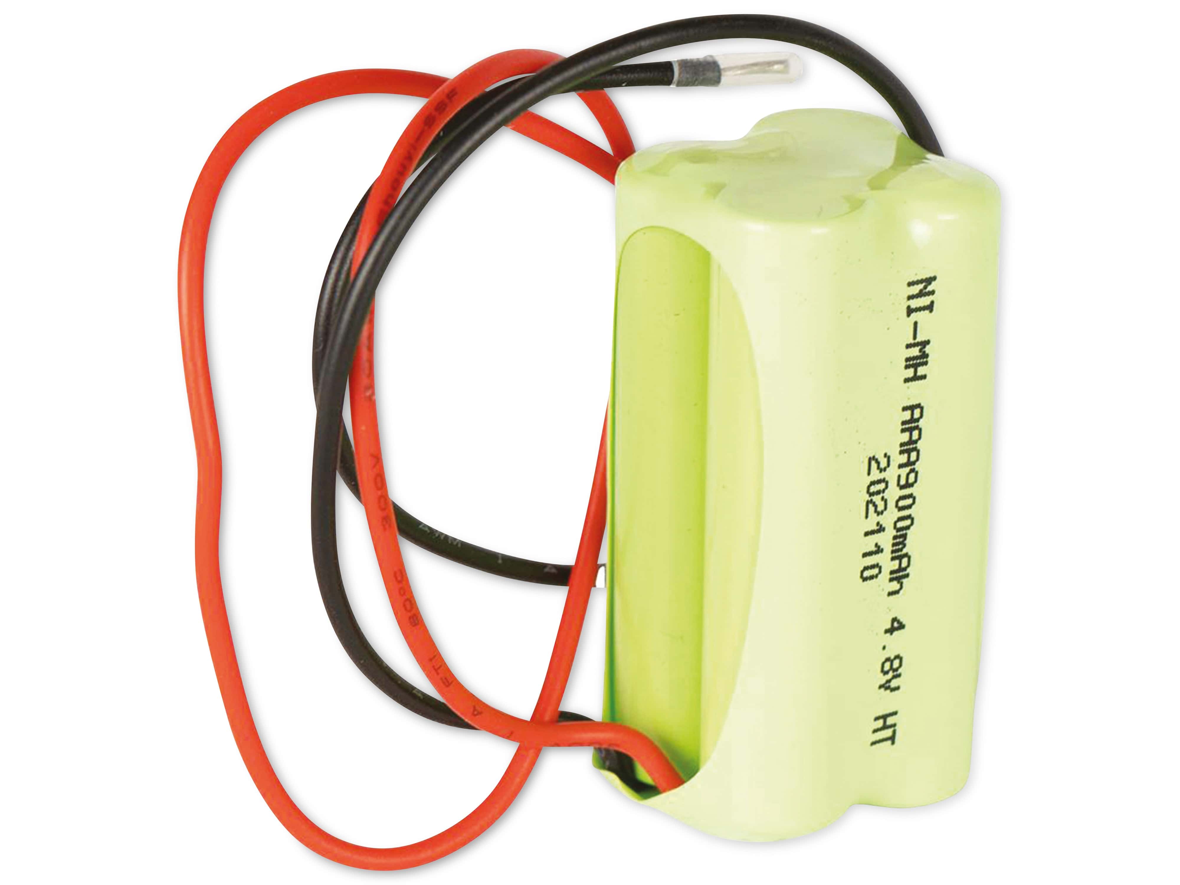 Q-BATTERIES Akku-Pack, 4,8 V, 900mAh, NiMH F2x2, 4xAAA-Zellen mit Kabel