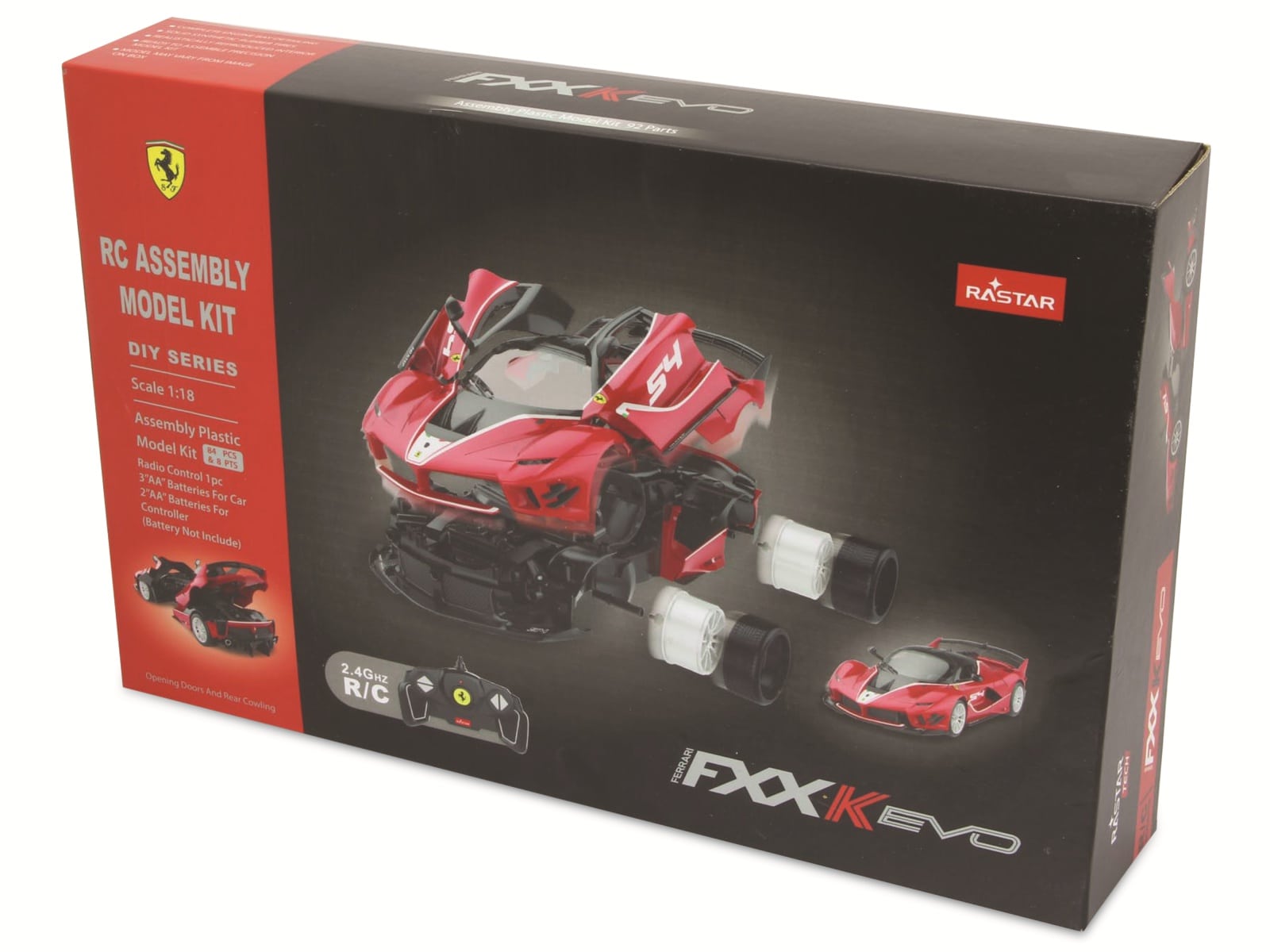 Jamara Rennwagen Ferrari FXX K Evo, 1:18, rot, 2,4 GHz, Bausatz 92-teilig