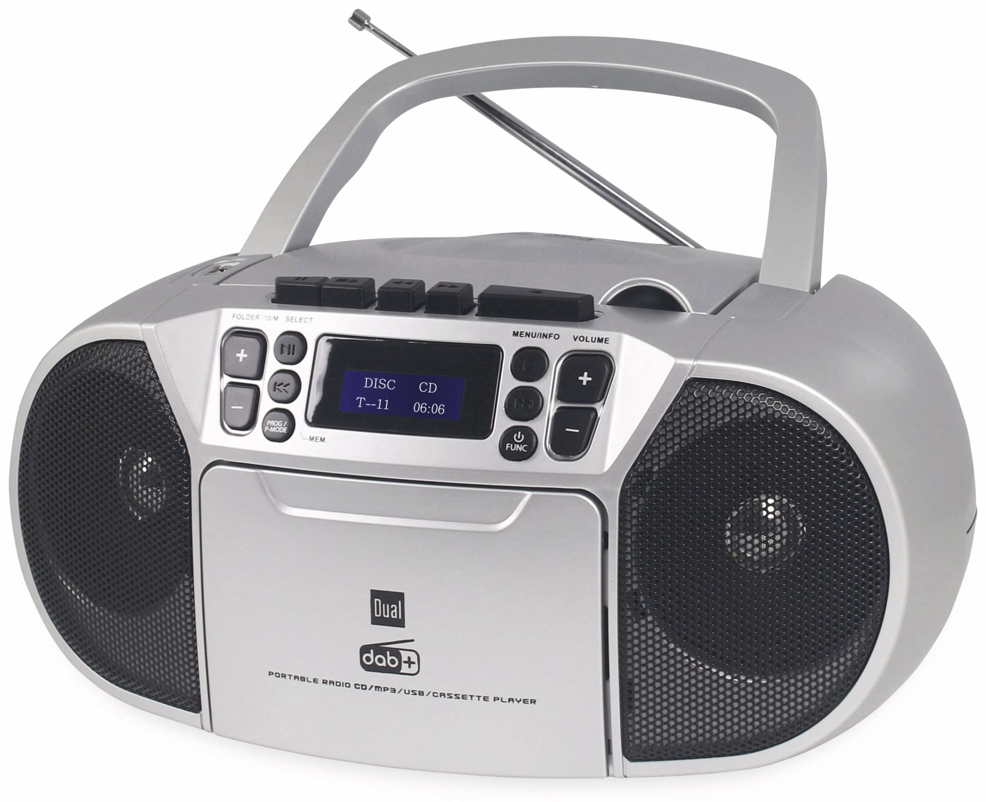 Dual CD-Player DAB-P 210, silber