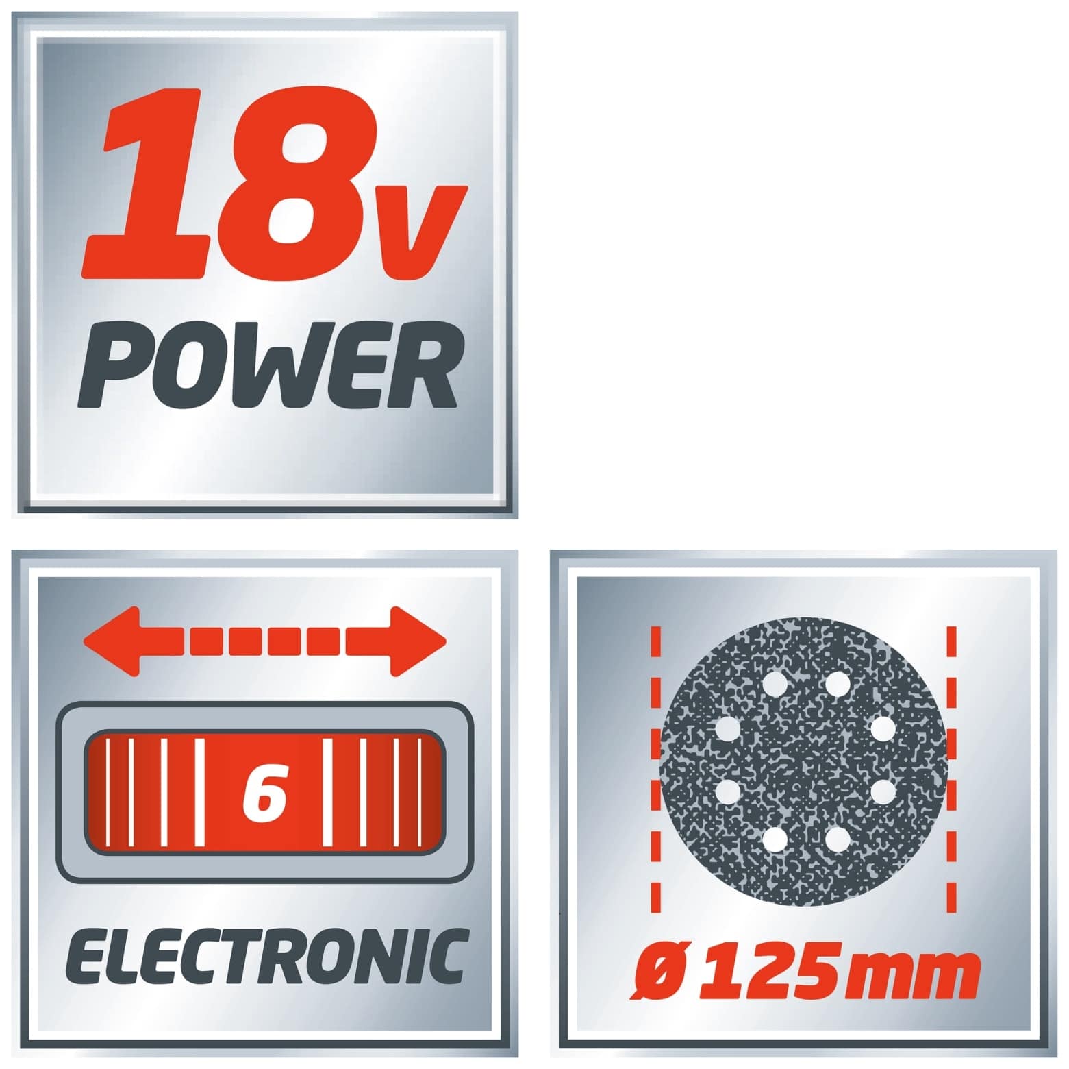 EINHELL Akku-Exzenterschleifer TE-RS 18 Li Kit (1x 4,0 Ah)