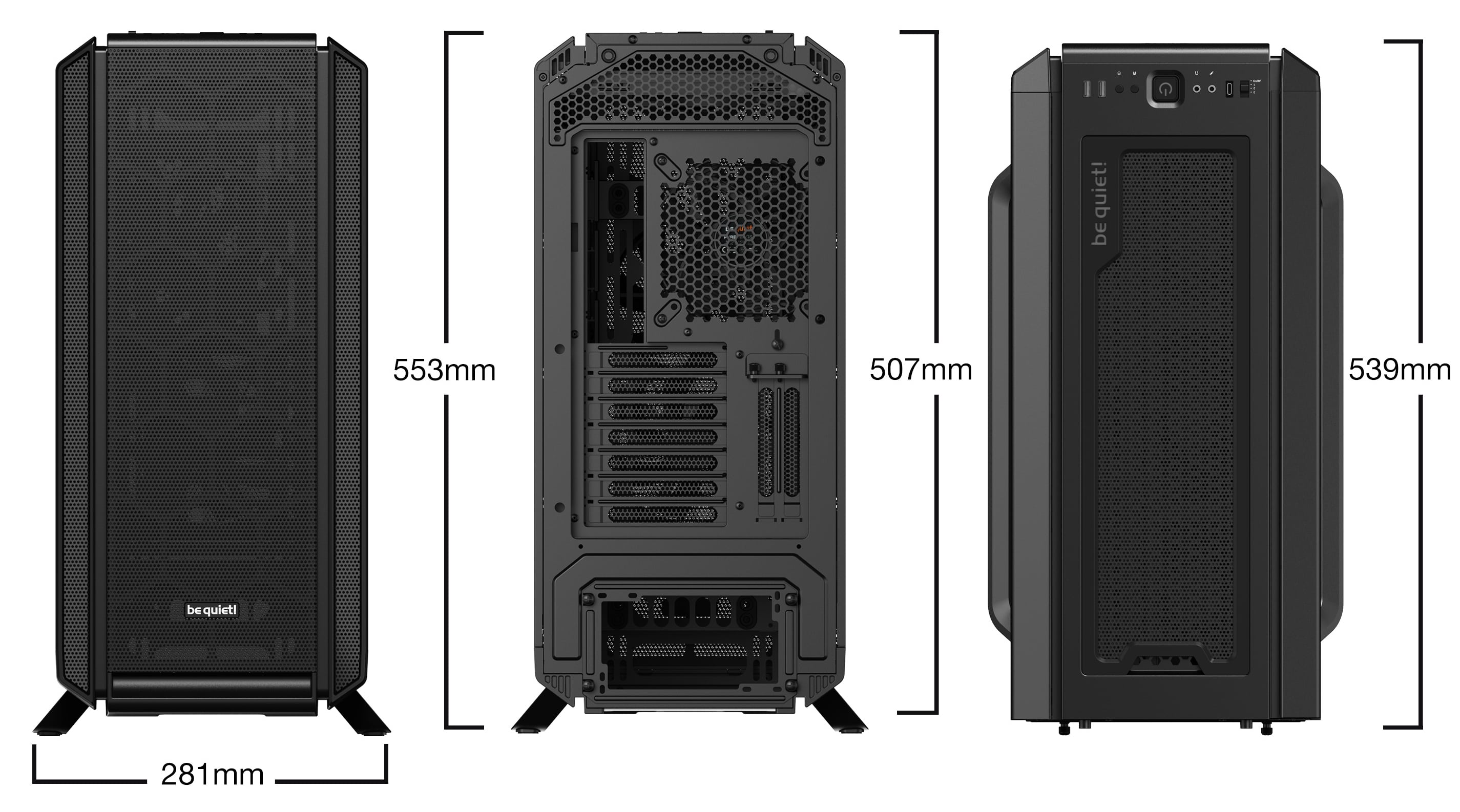 BE QUIET! Midi Tower Silent Base 802 Black