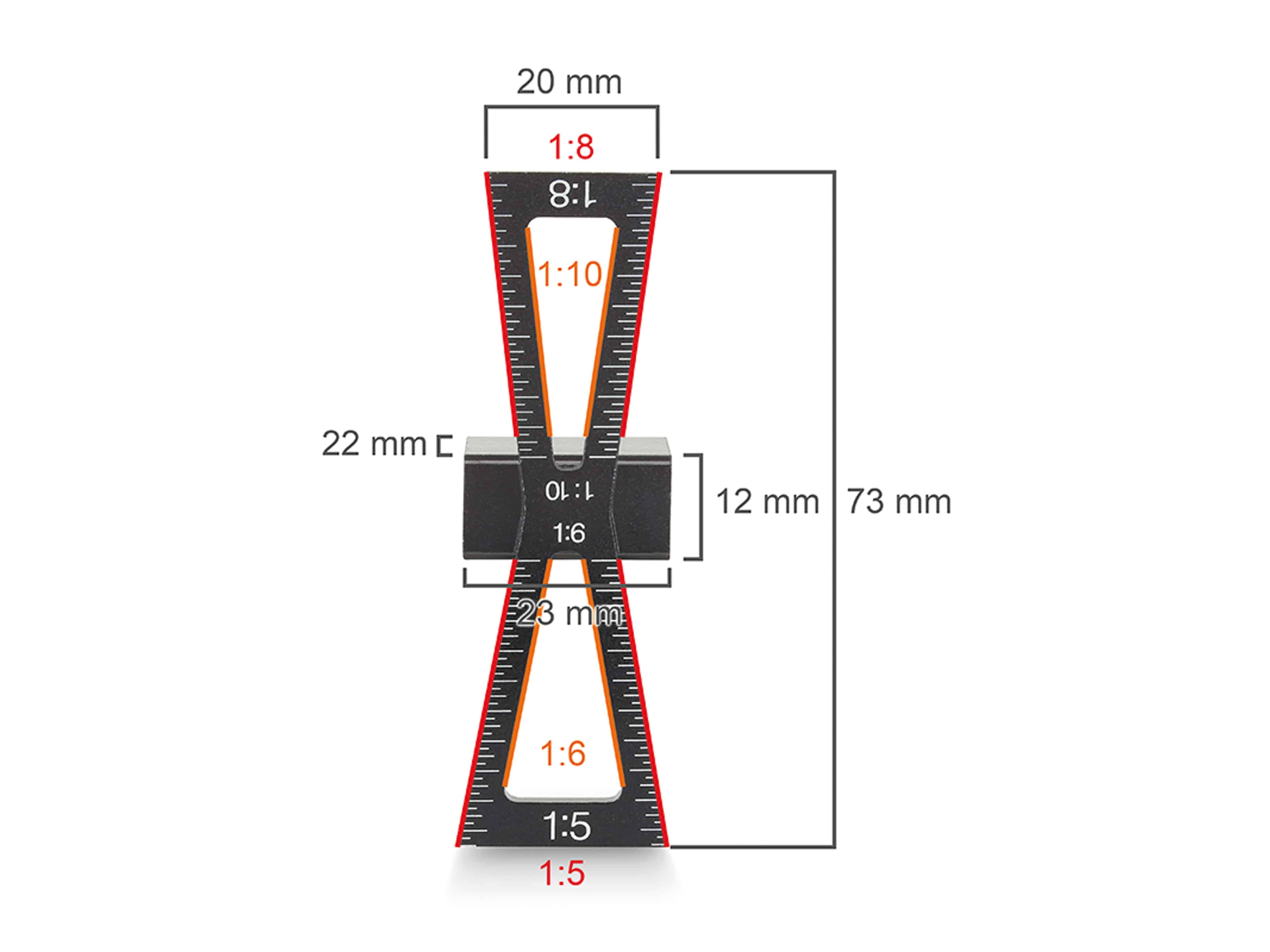 SINTRON Tools Schwalbenschwanz-Markierhilfe 207907, Aluminium