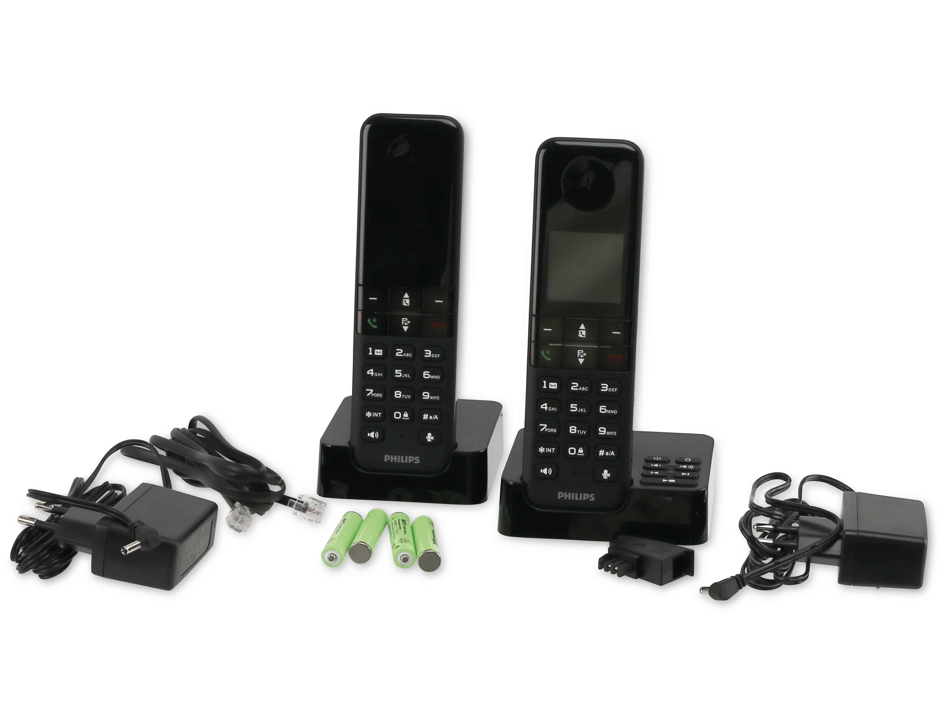 PHILIPS DECT-Telefon D4752B, 2 Mobilteile