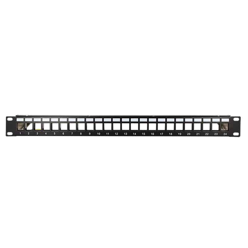 LOGILINK Patchpanel NK4058, 19",24 Keystone-Module, schwarz