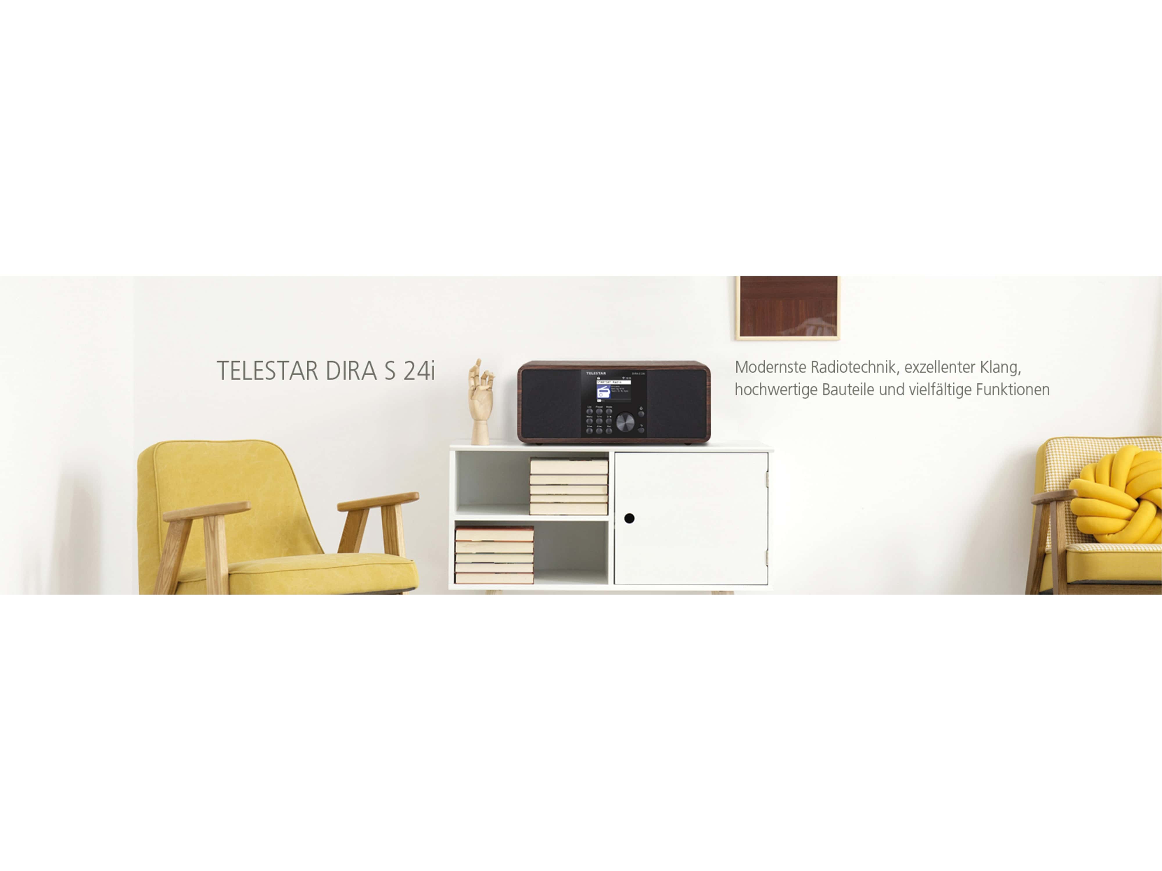 TELESTAR Webradio DIRA S24i, Holzoptik