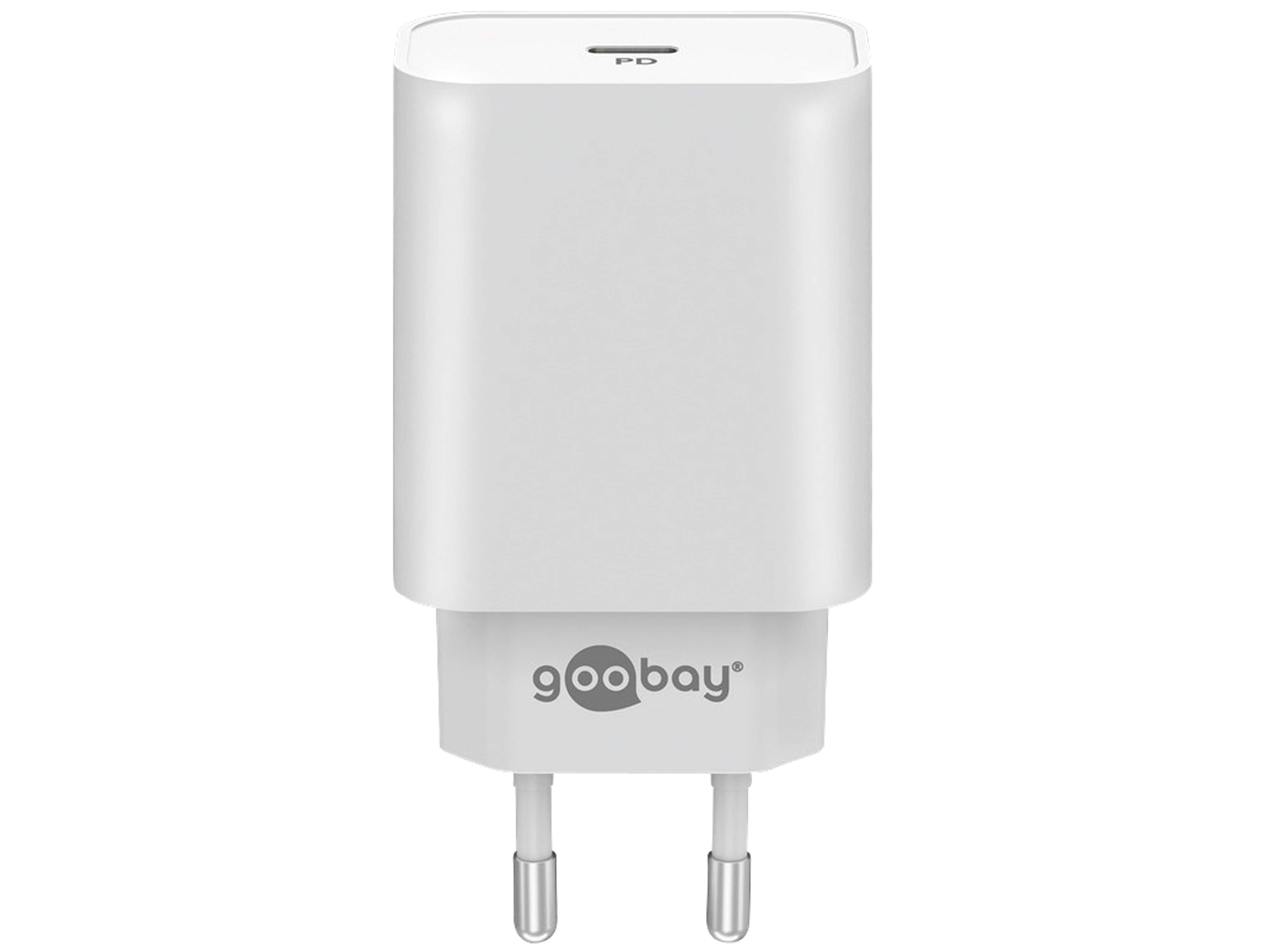 GOOBAY USB-Lader 61754, 5-20 V, 3 A, 45 W, USB-C PD, weiß