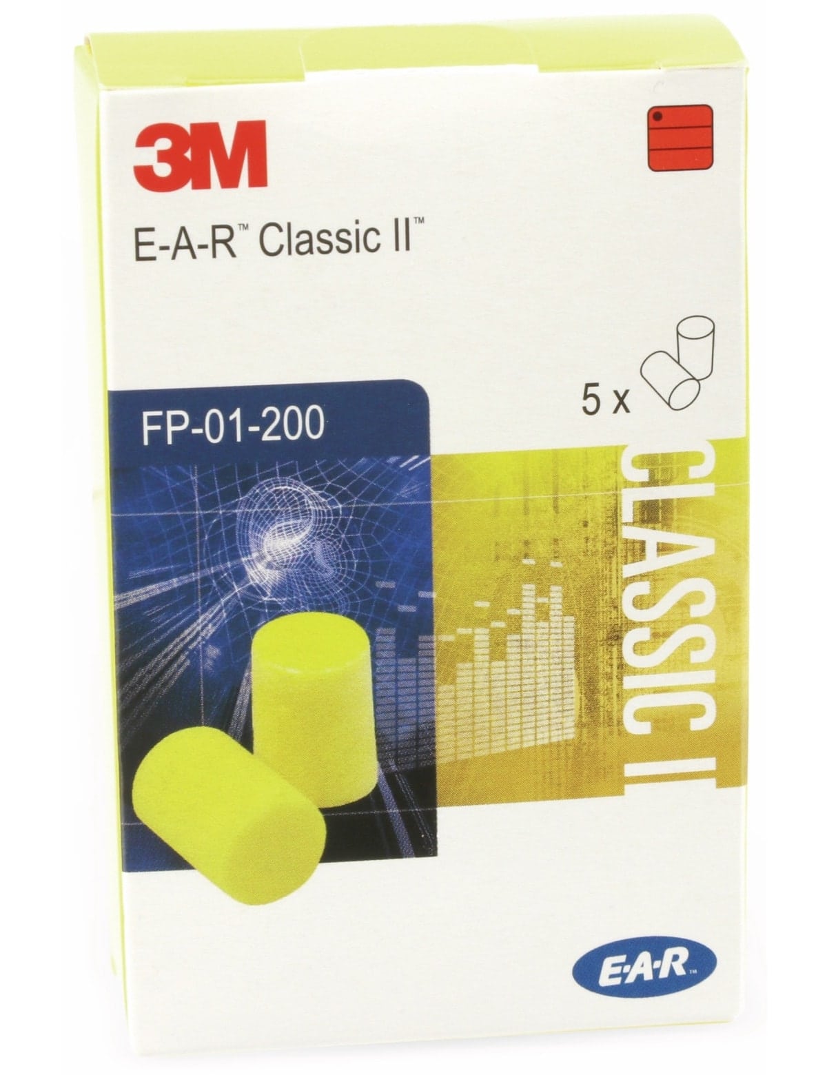 3M Gehörschutz-Stöpsel EAR Classic II, 5 Paar