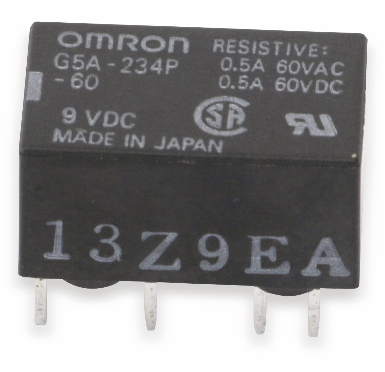 OMRON Signalrelais G5A-234P, 9 V-, 2 Wechsler