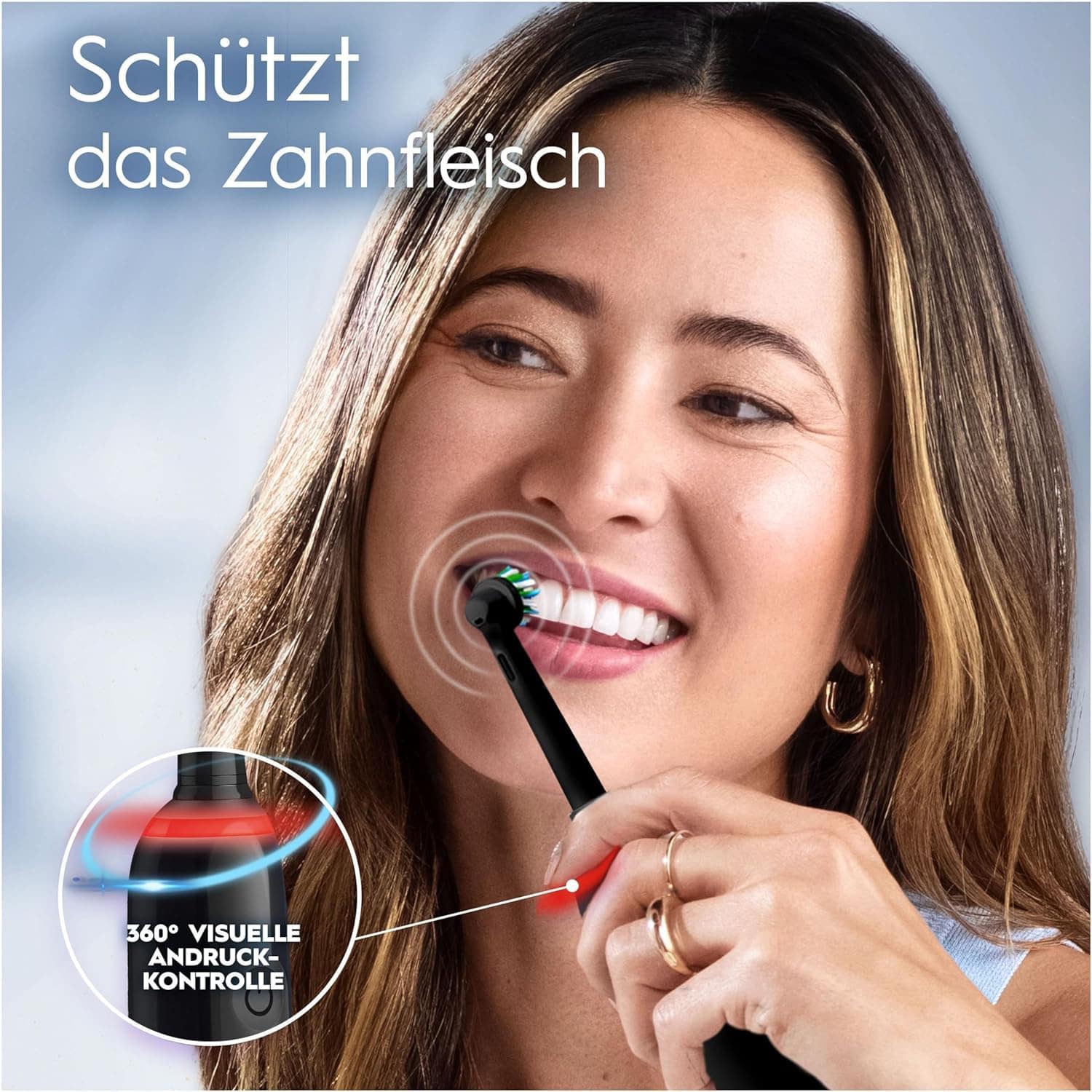 ORAL-B Zahnbürste Pro 3 3900 Duo Gift Edition schwarz, 2 Stück