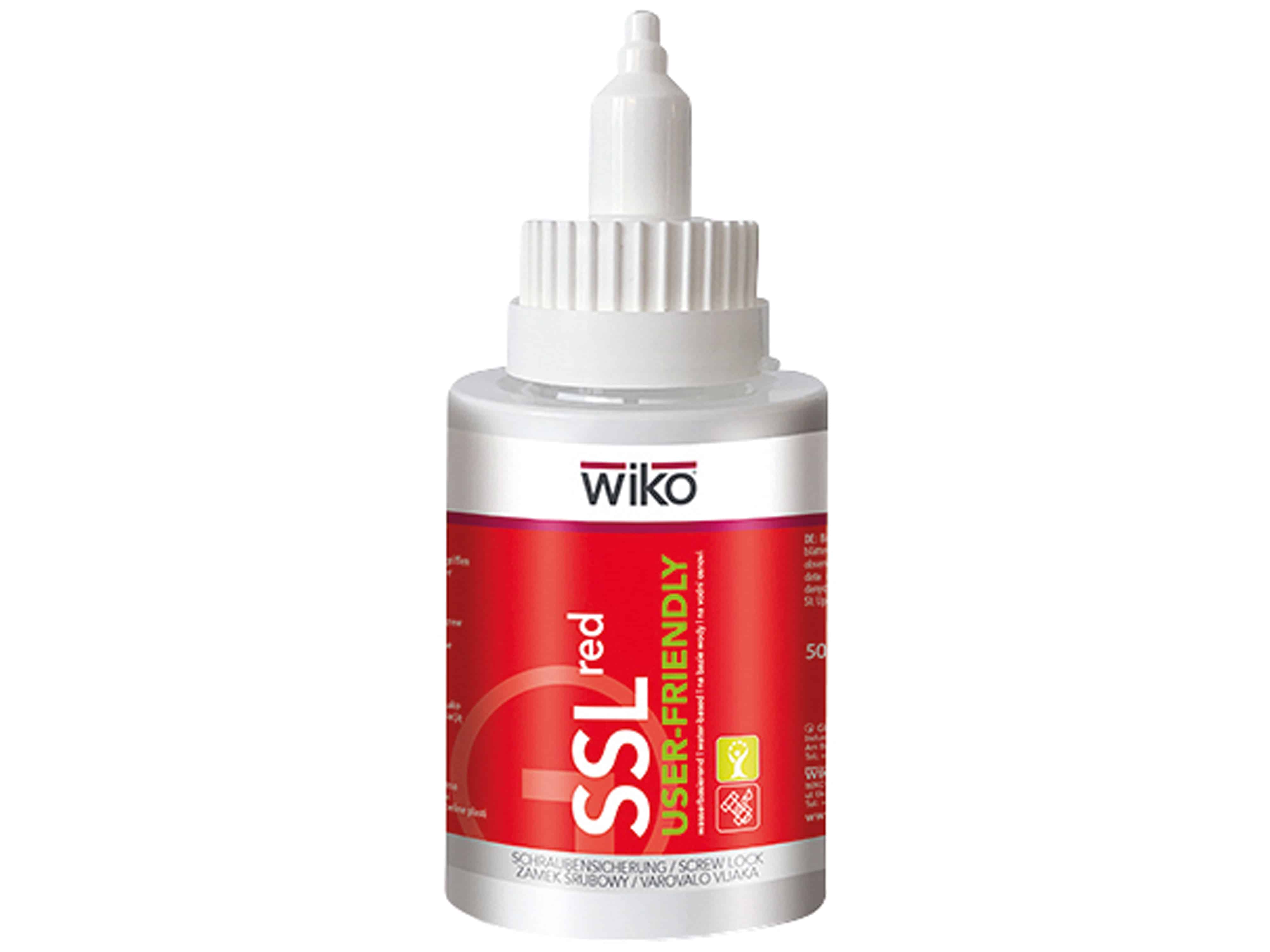 WIKO Schraubensicherungslack SSL, 50 ml, rot, Ziehharmonika Flasche