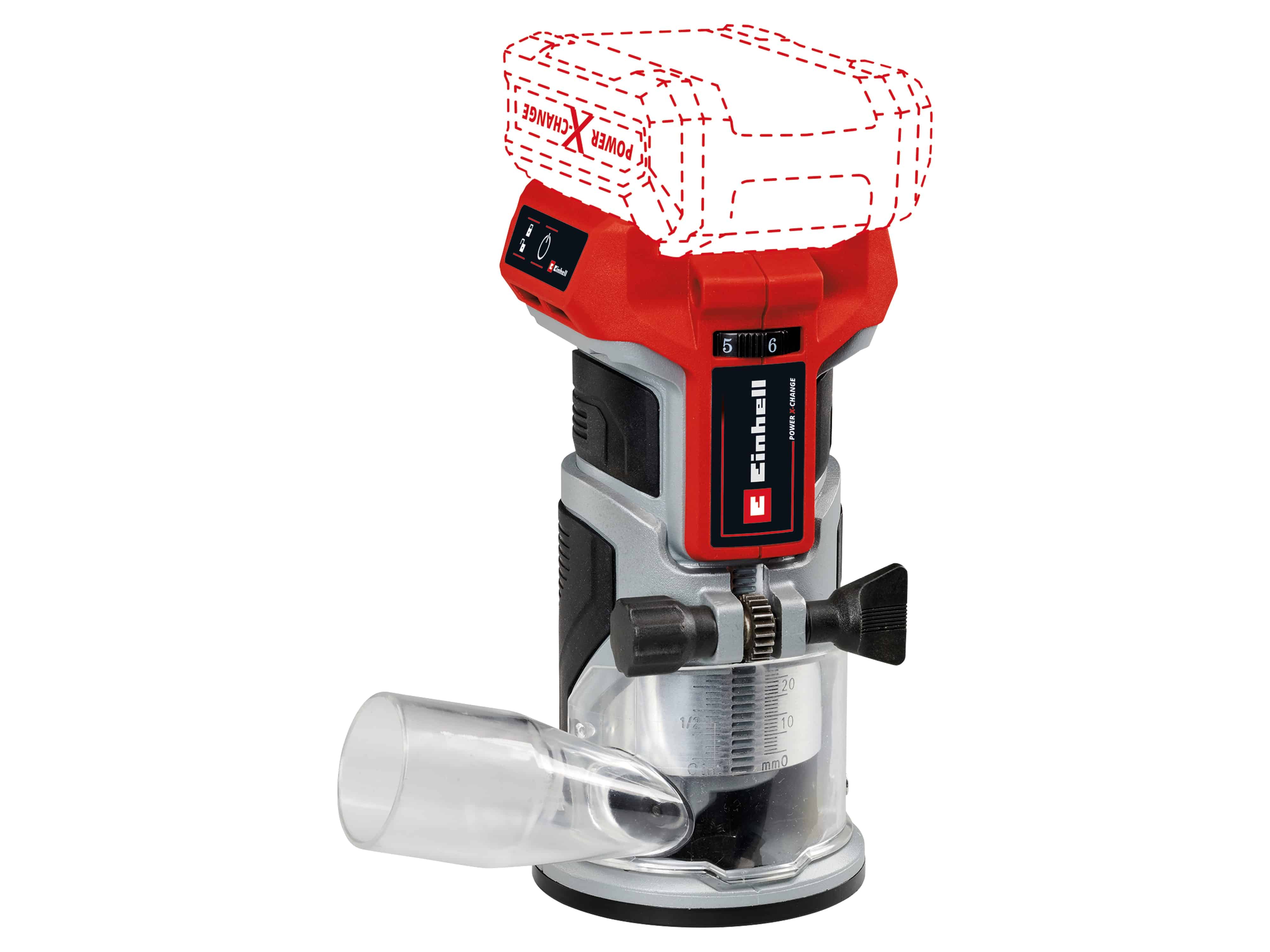 EINHELL Akku-Kantenfräse TP-ET 18 Li BL, Solo