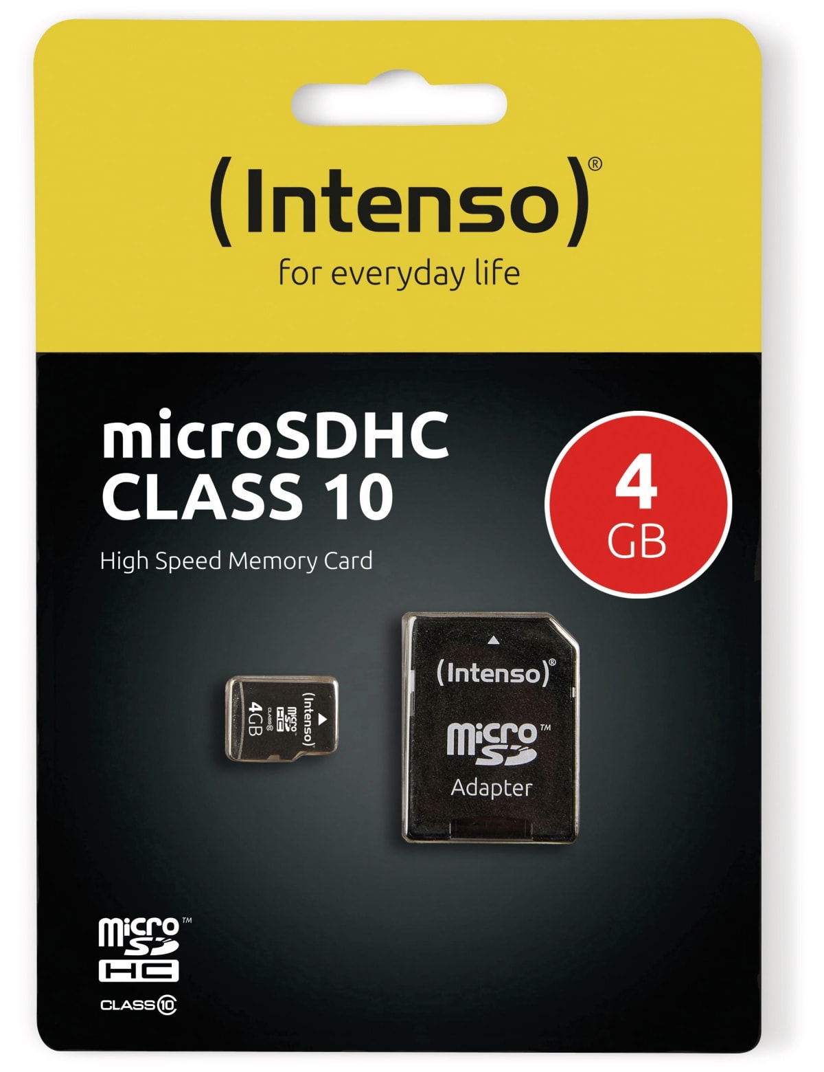 INTENSO MicroSDHC Card 3413450, 4 GB