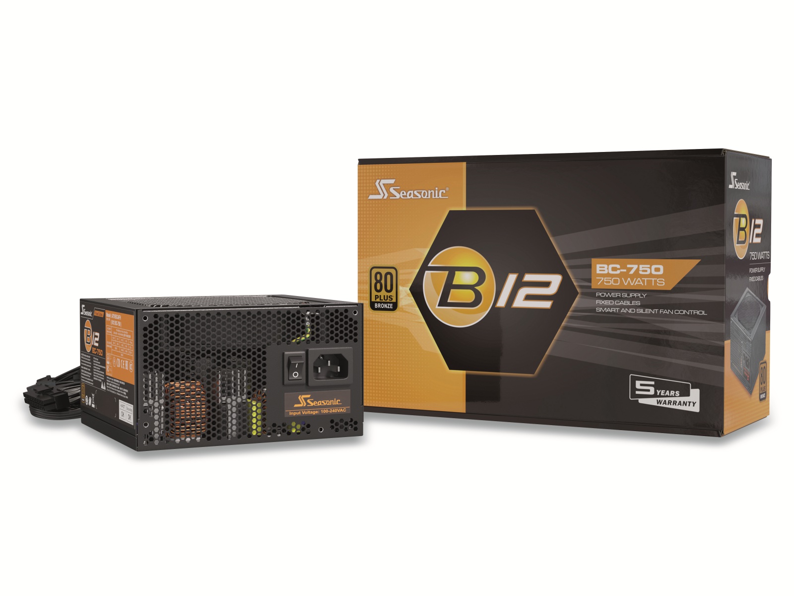 SEASONIC PC-Netzteil B12-BC-750, 750 W, 80+ Bronze