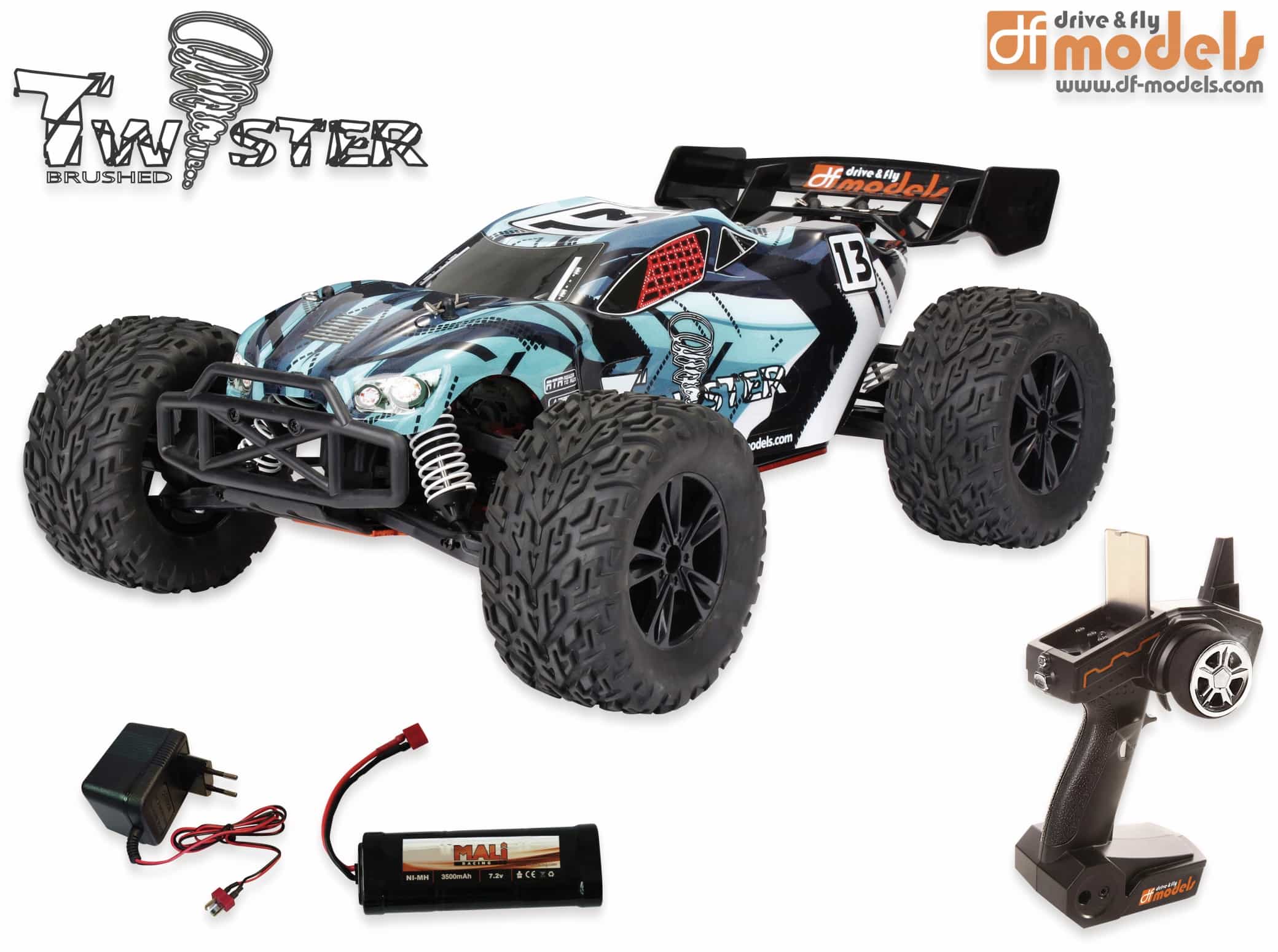 df models Twister brushed 1:10XL Truggy RTR, DF MODELS