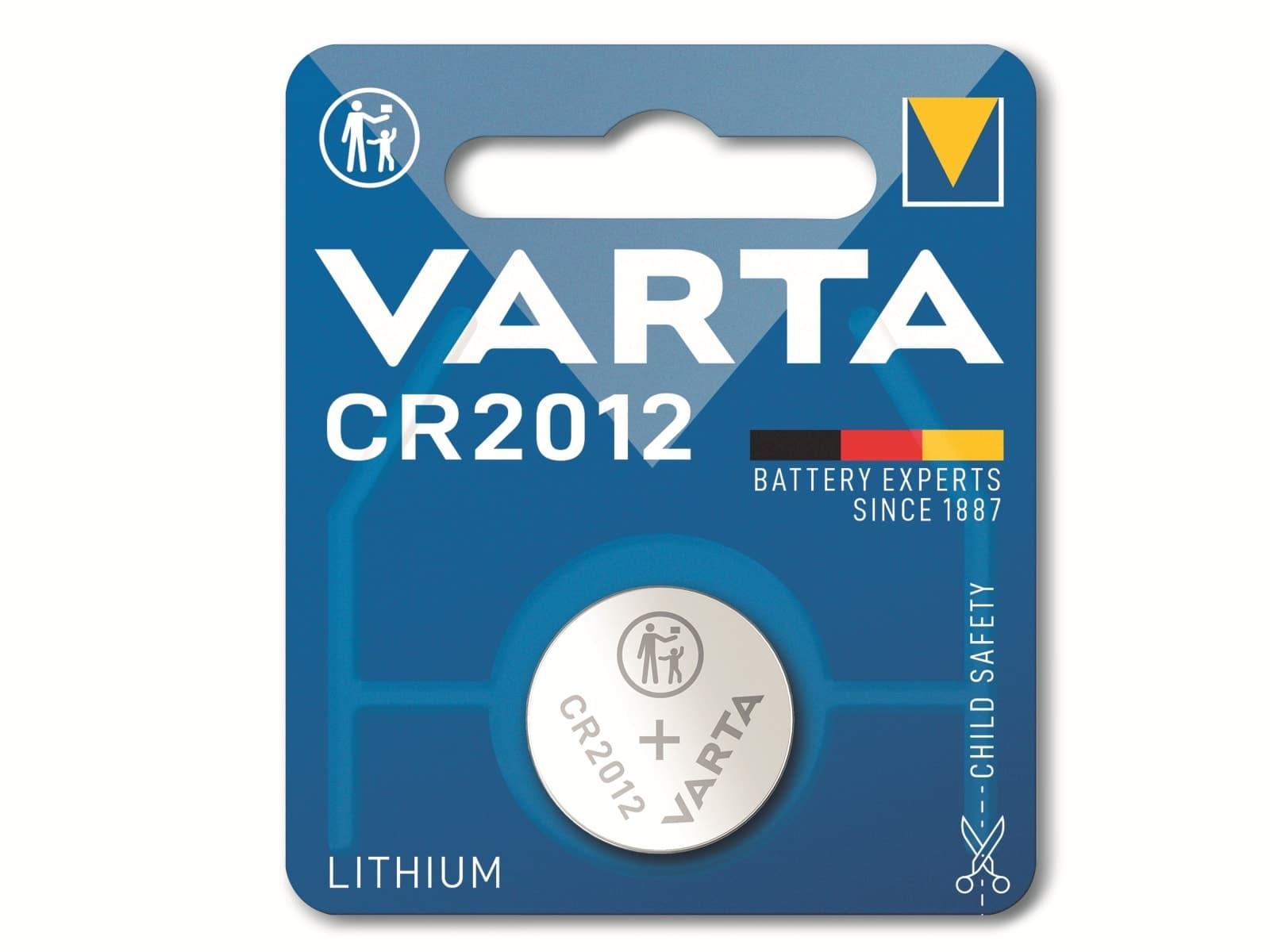 VARTA Knopfzelle Lithium, CR2012, 3V 1 Stück