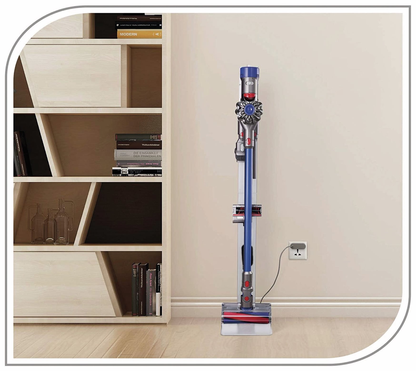 Puremounts Staubsaugerständer Premium PM-VAC-11, für Dyson Vacuum, weiß