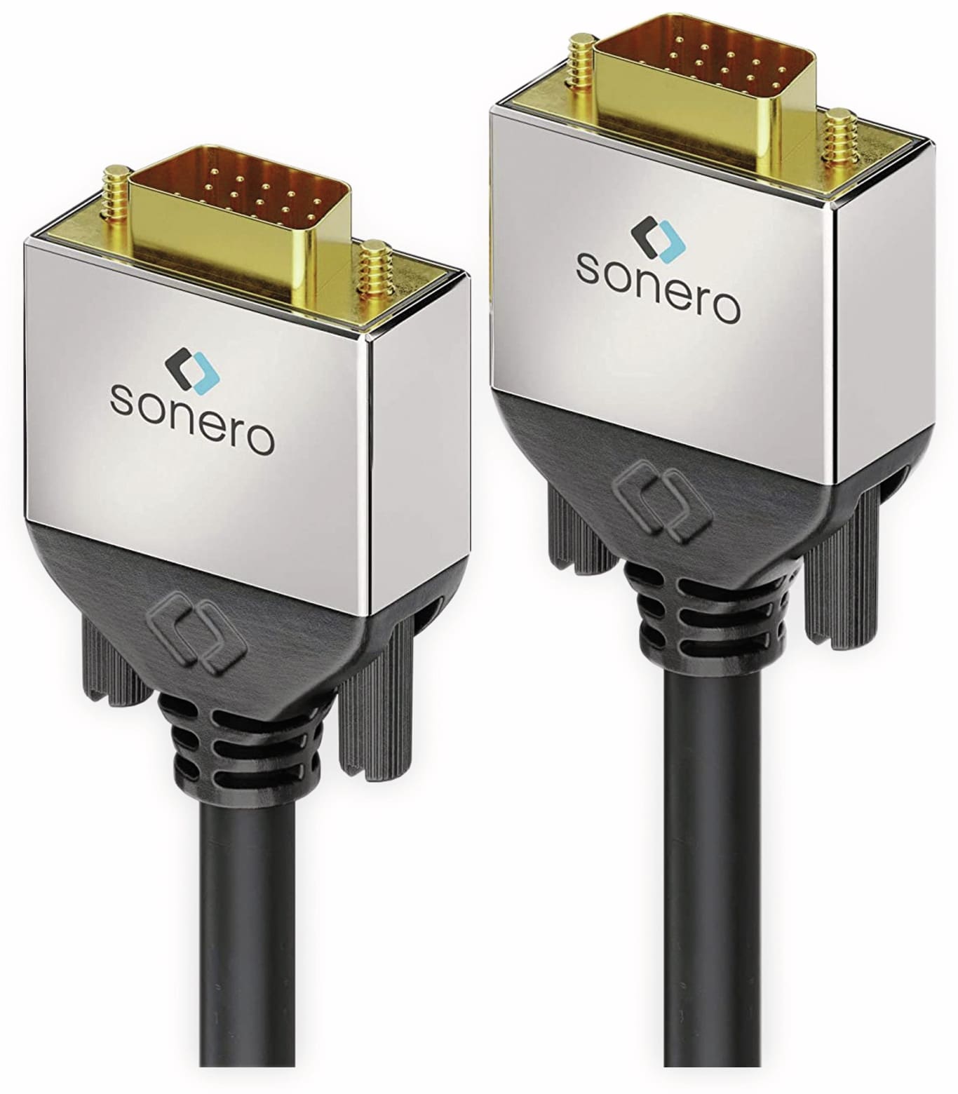 SONERO VGA-Anschlusskabel Premium, 10 m, Stecker/Stecker, Full-HD