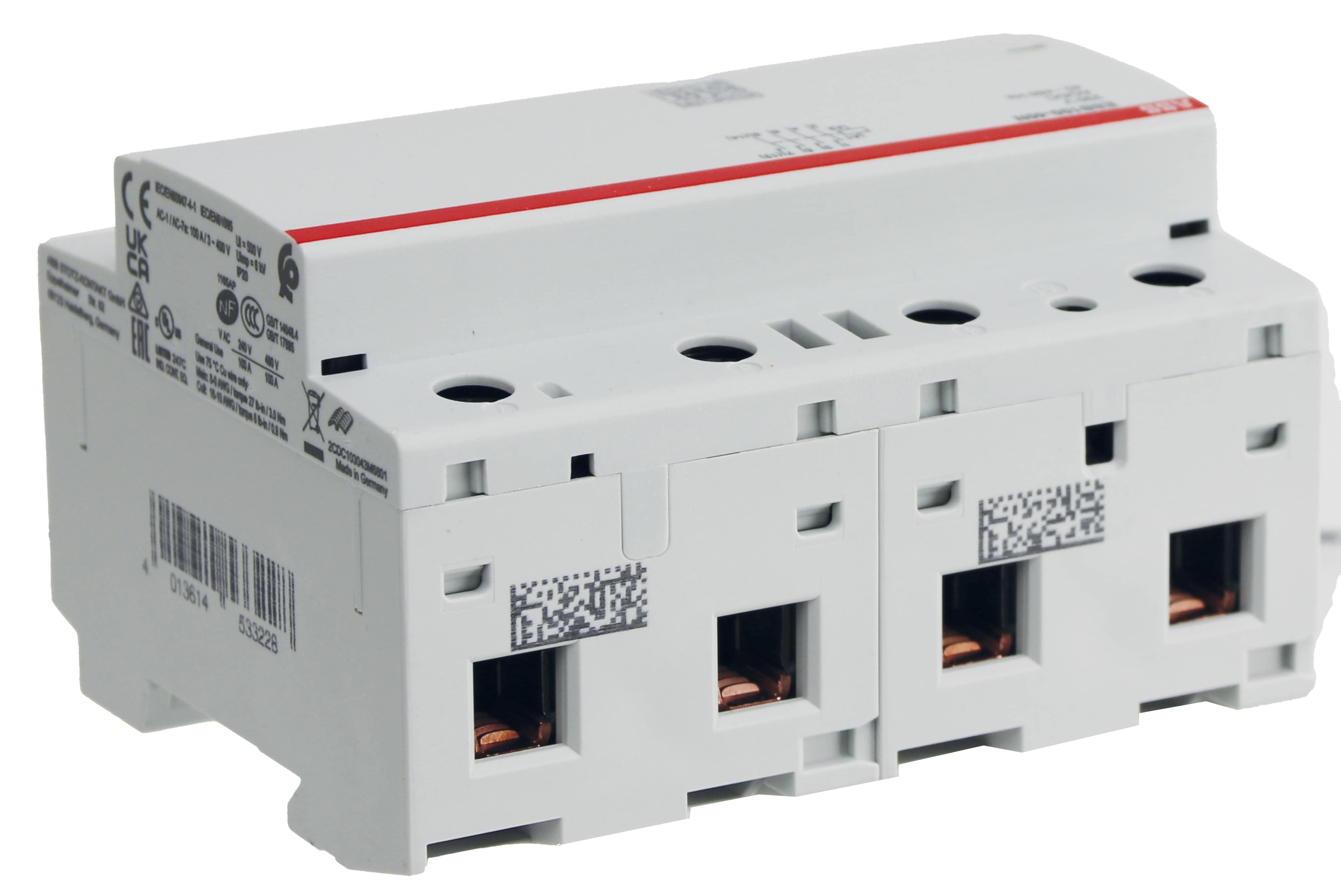 ABB Installationsschütz ESB100-40N-06, 100 A, 4S/0Ö, 230 V