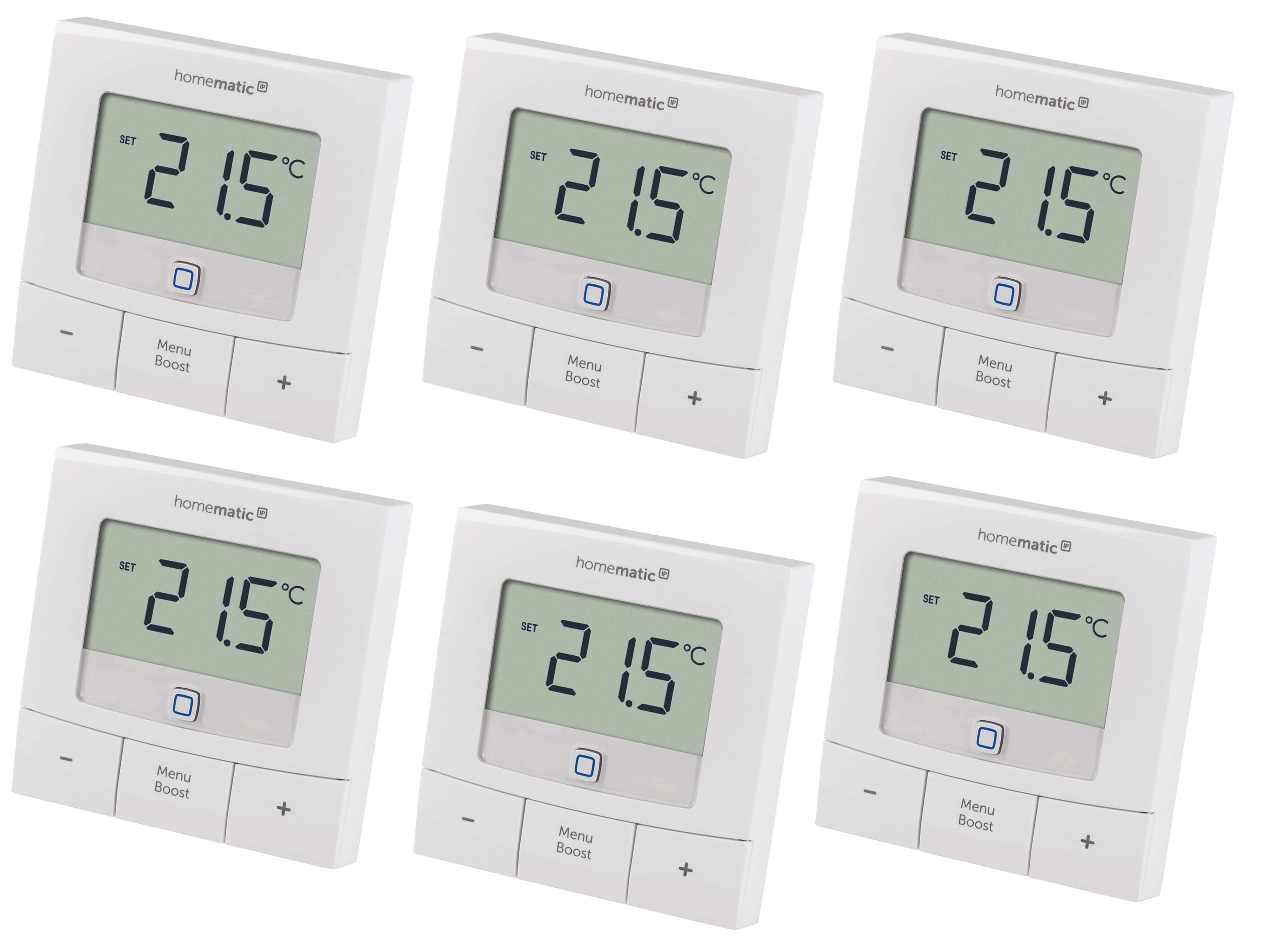 HOMEMATIC IP Smart Home 154666A0, Wandthermostat basic, 6 Stück