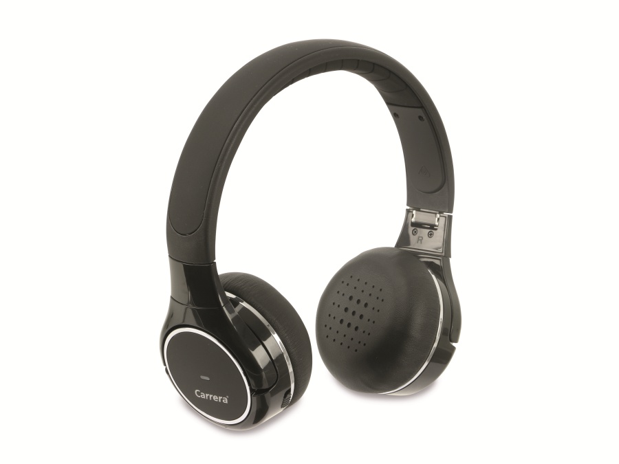 On-Ear Headset CARRERA, Falt-Design, schwarz