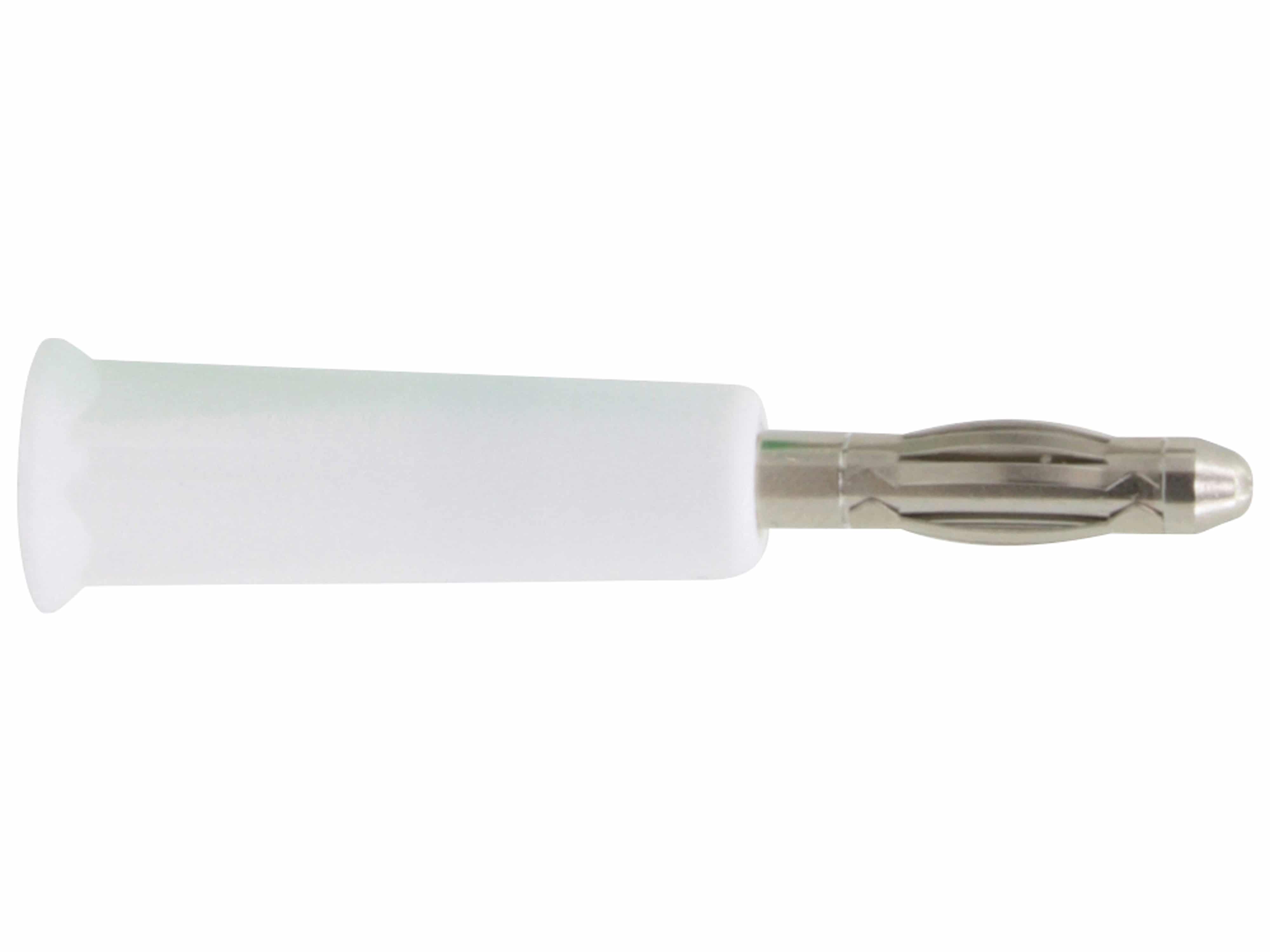 DONAU ELEKTRONIK Bananenstecker, 4mm, weiß, 1015