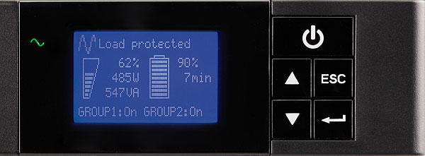 EATON USV 5P1550iR, 1550VA, 1100W, USB, RS232, Rack1U