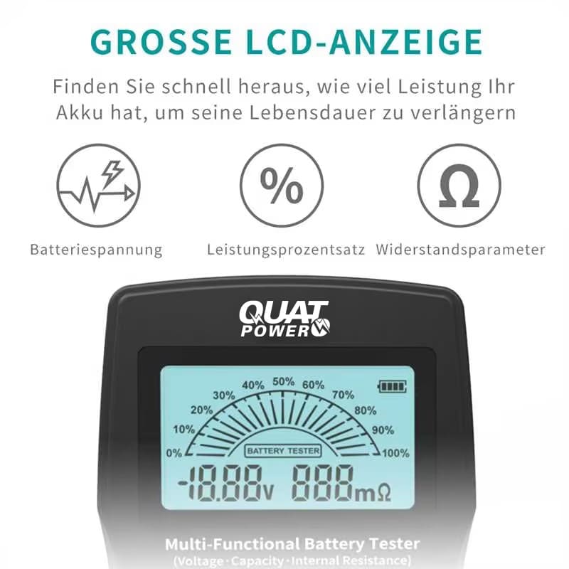 QUATPOWER Batterietester B3, inkl. Innenwiderstandsmessung