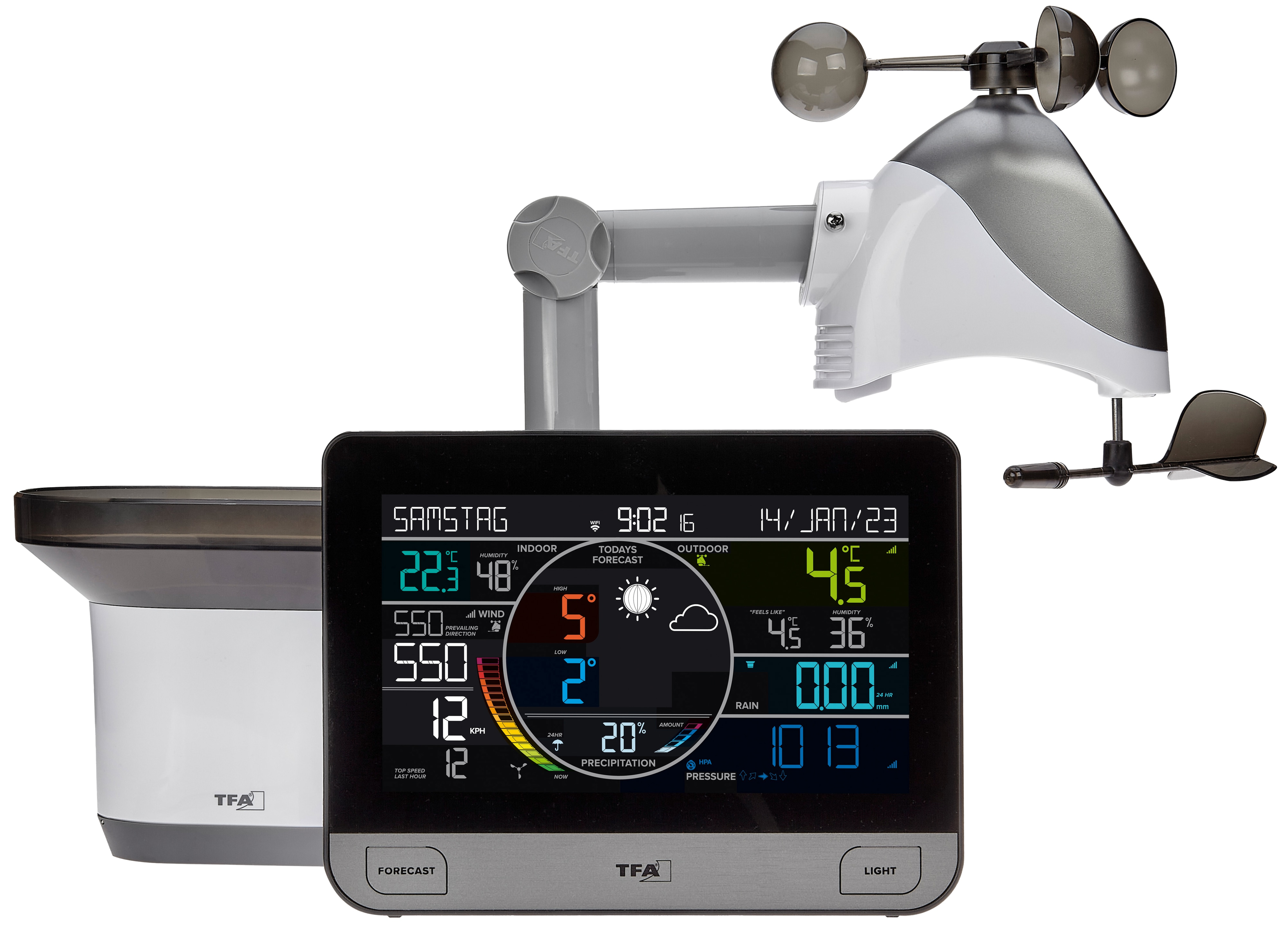 TFA Funk-Wetterstation 35.8003.01, mit WLAN View Pro