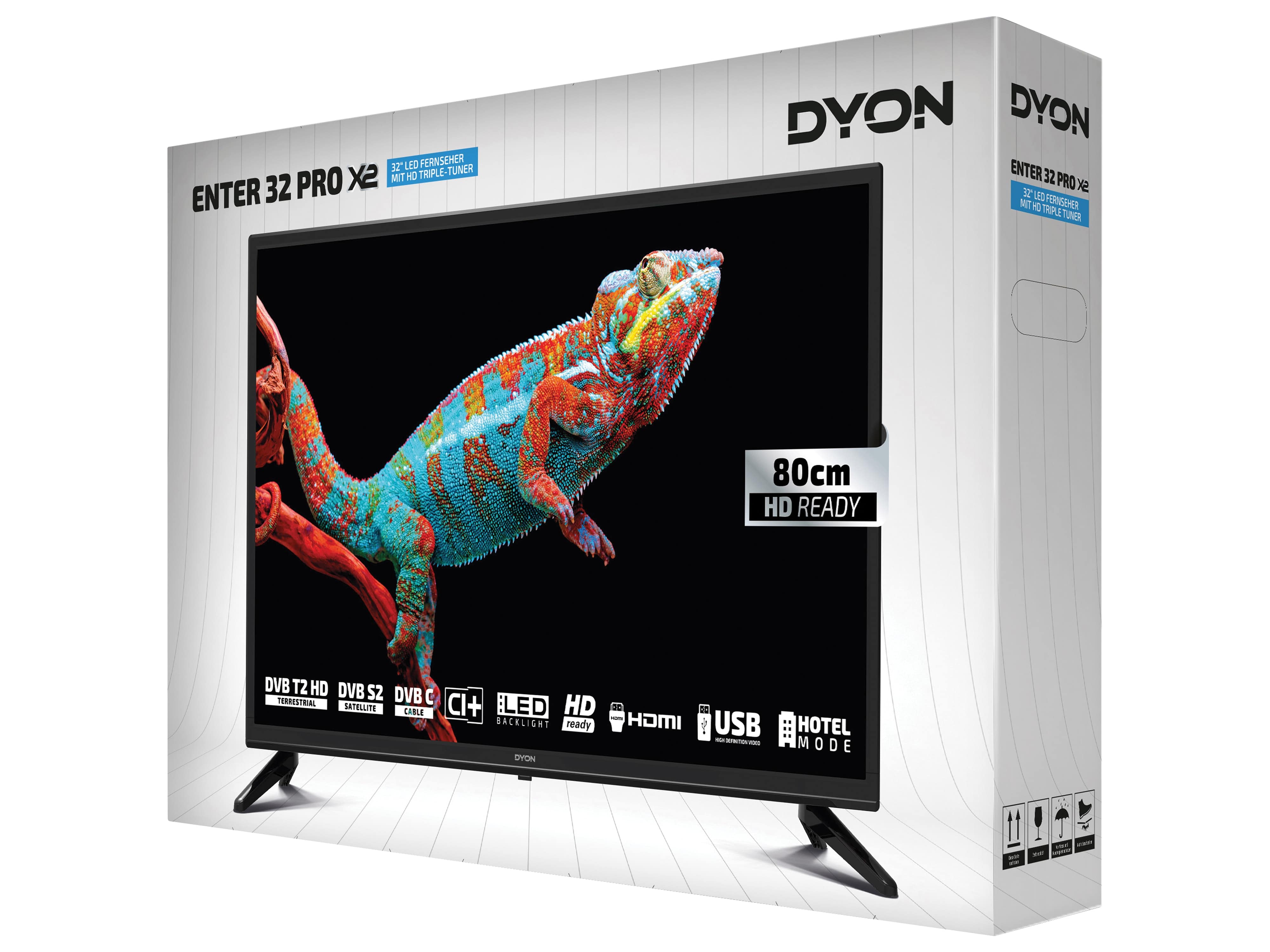 DYON LED-TV Enter Pro X2, 80 cm (32"), EEK F, HD