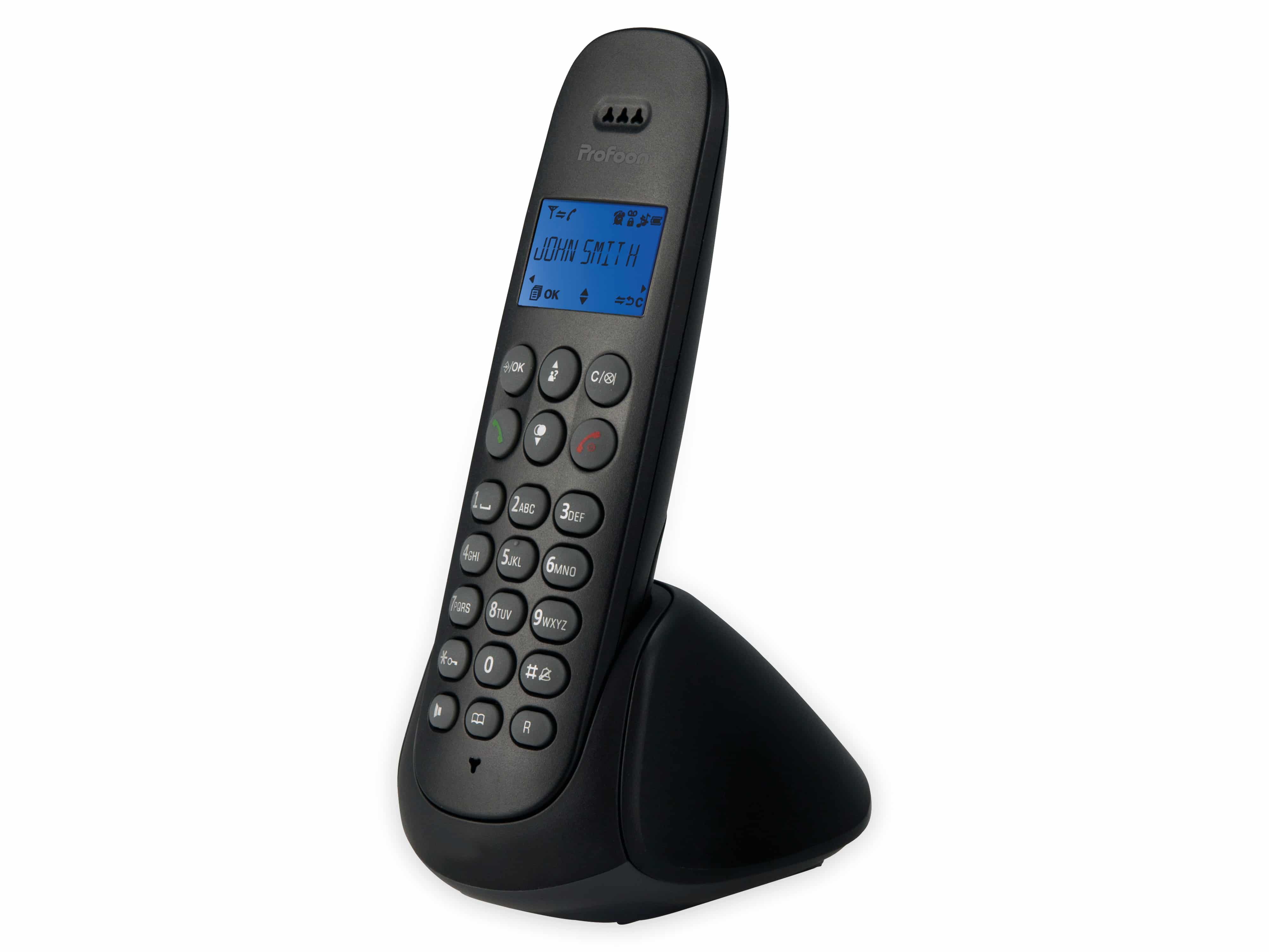 PROFOON DECT-Telefon PDX-300, schwarz