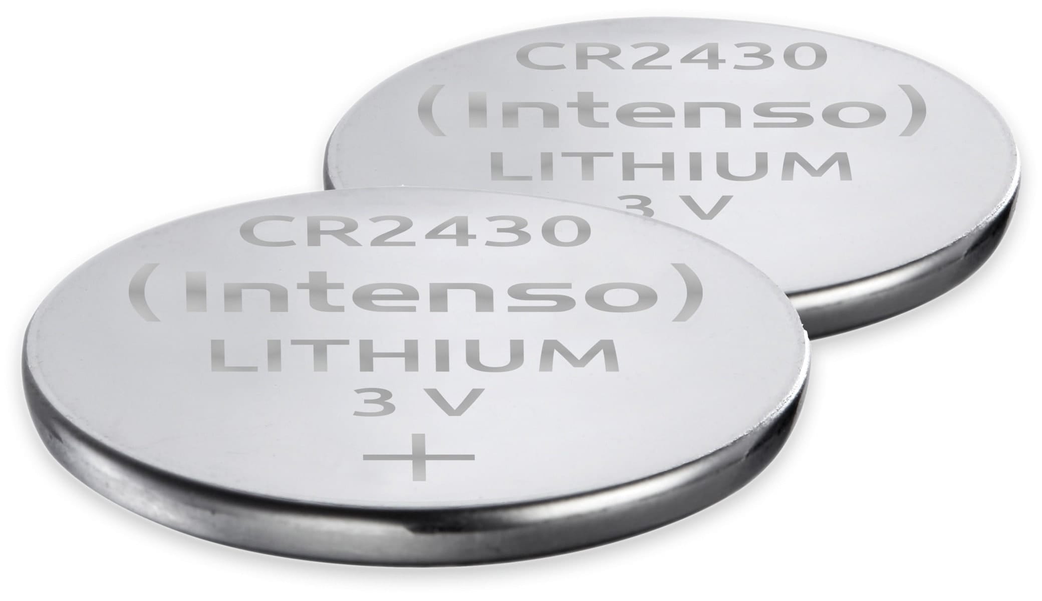 INTENSO Lithium-Knopfzelle CR2430, 2 Stück