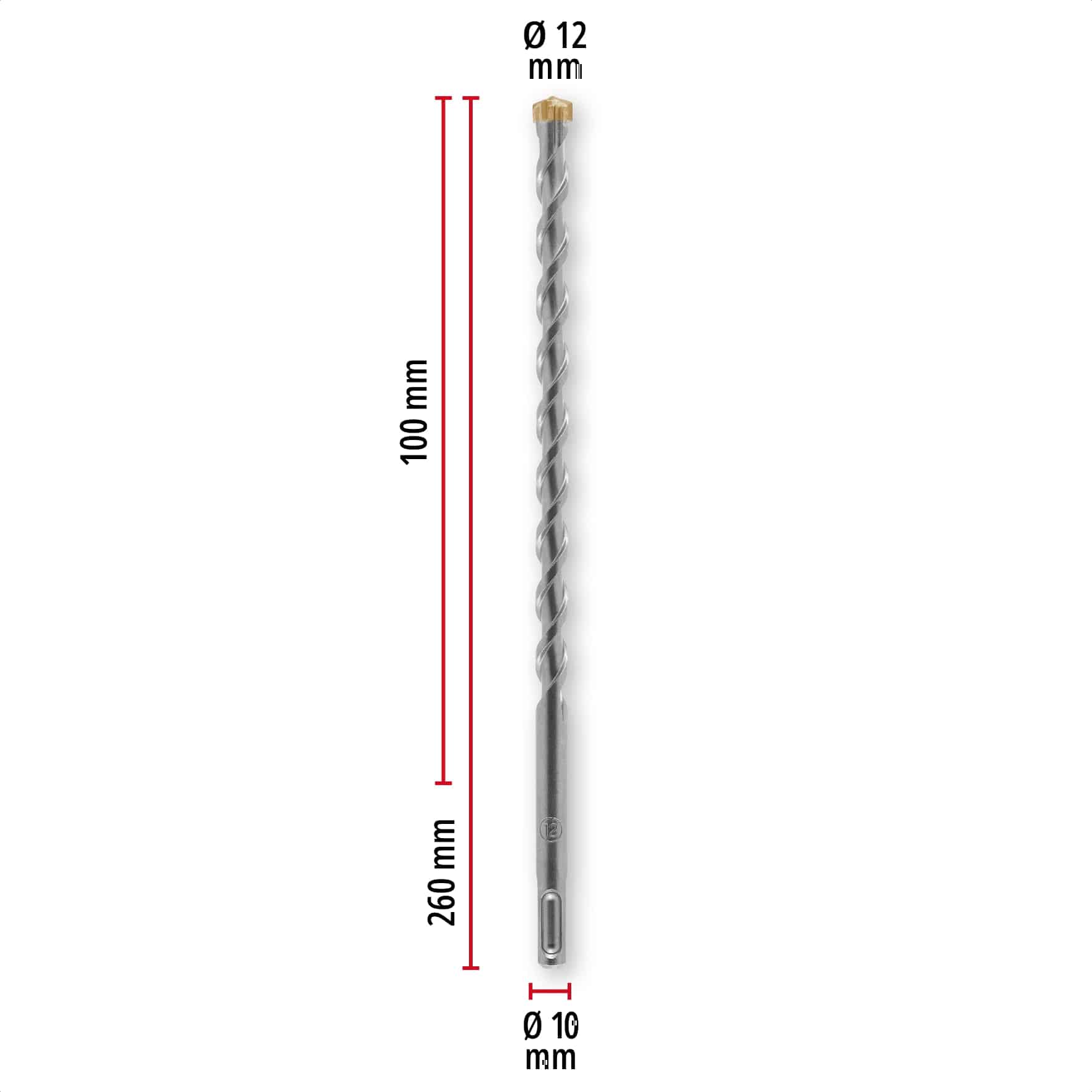 KWB SDS-Plus Hammerbohrer, 268312, 12x260 mm